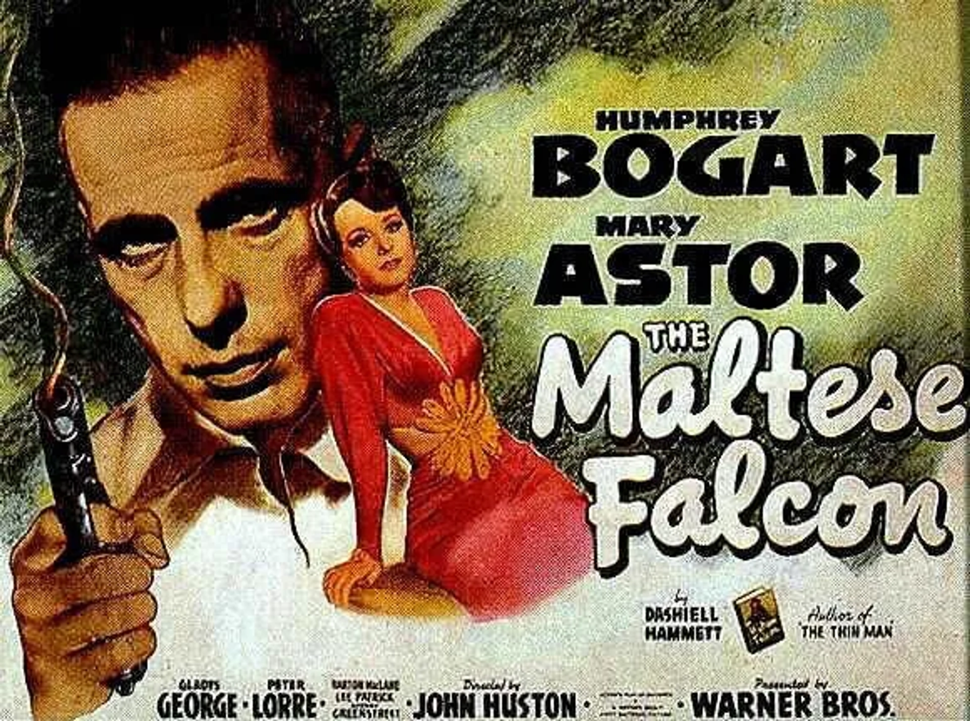 Humphrey Bogart and Mary Astor in The Maltese Falcon (1941)