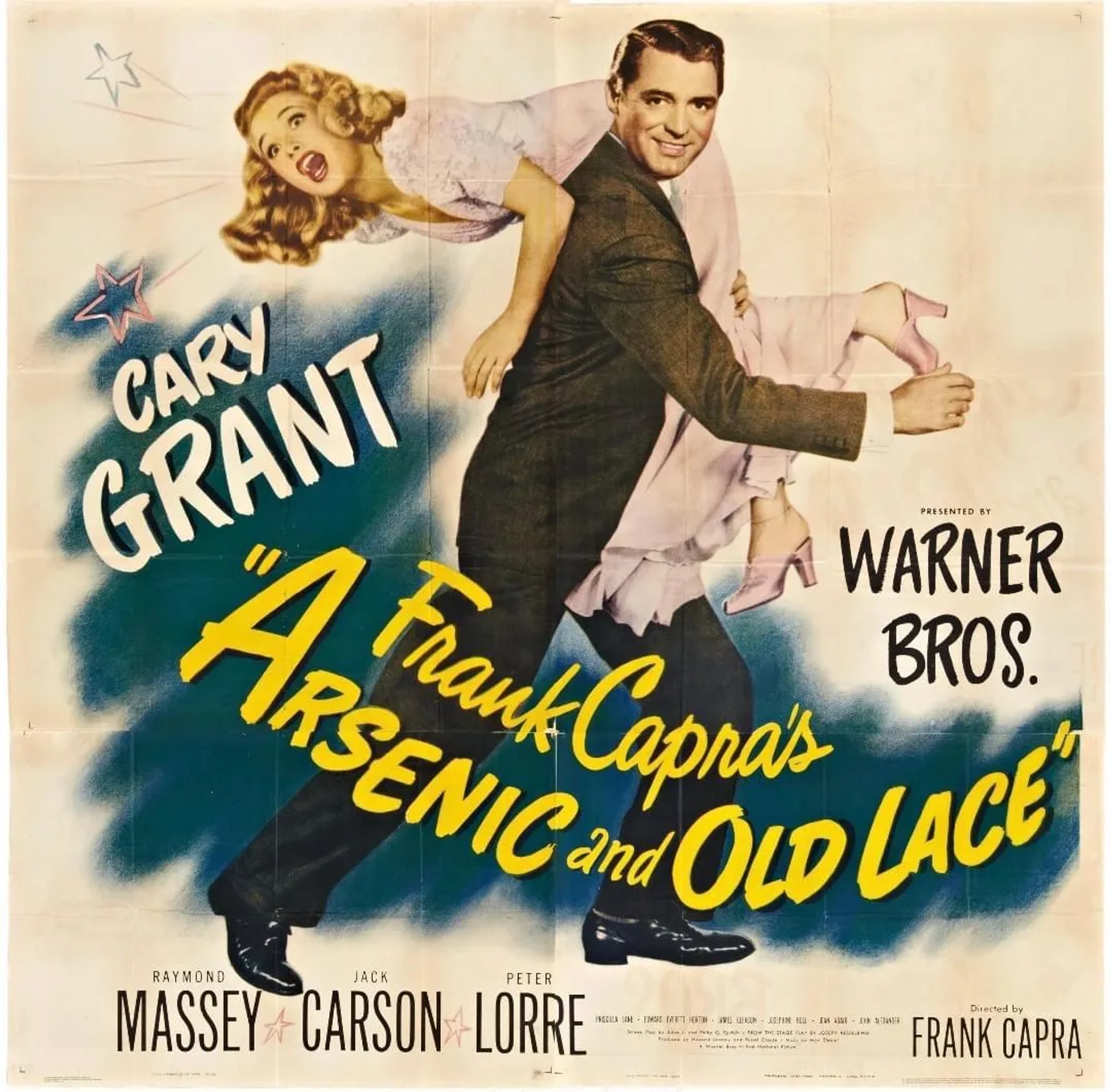 Cary Grant and Priscilla Lane in Arsenic and Old Lace (1944)