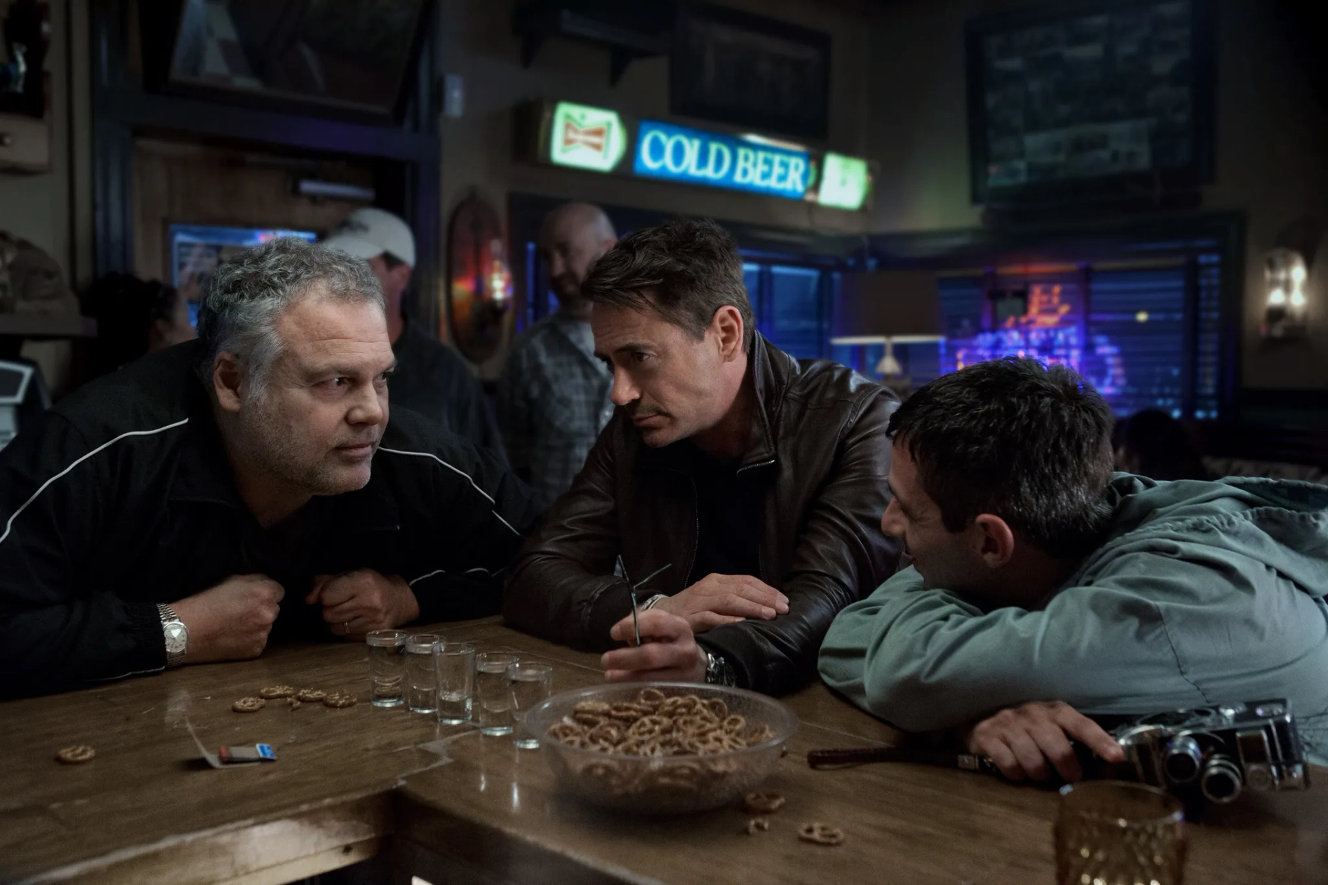 Vincent D'Onofrio, Robert Downey Jr., and Jeremy Strong in The Judge (2014)