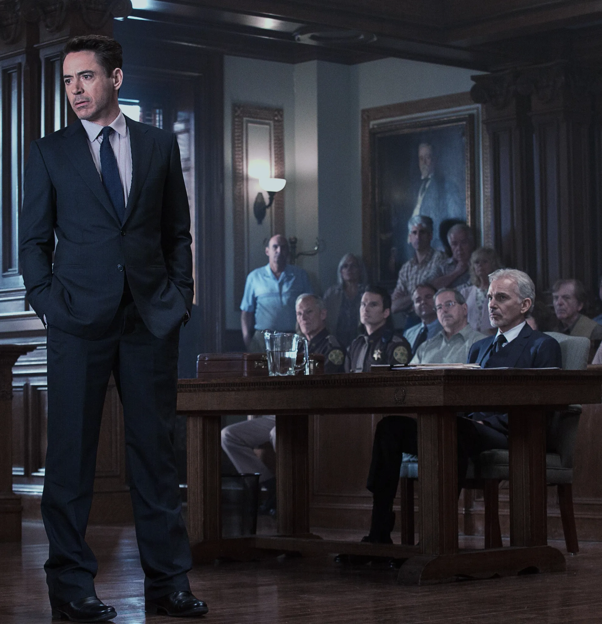 Robert Downey Jr., Billy Bob Thornton, and Balthazar Getty in The Judge (2014)