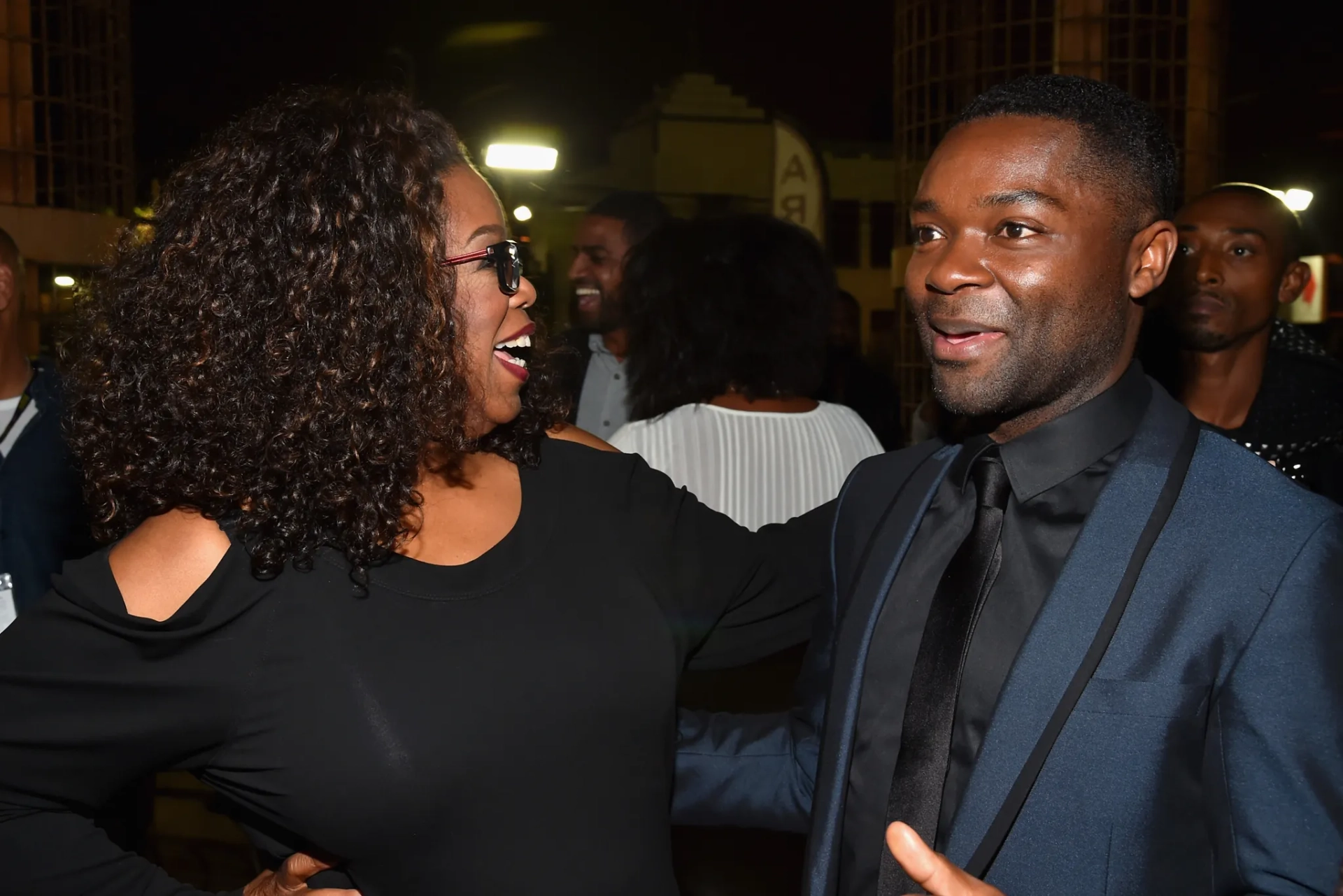 Oprah Winfrey and David Oyelowo at an event for Selma (2014)