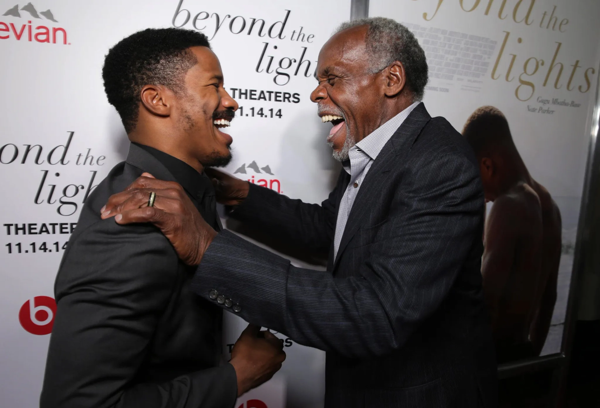 Danny Glover and Nate Parker at an event for Beyond the Lights (2014)