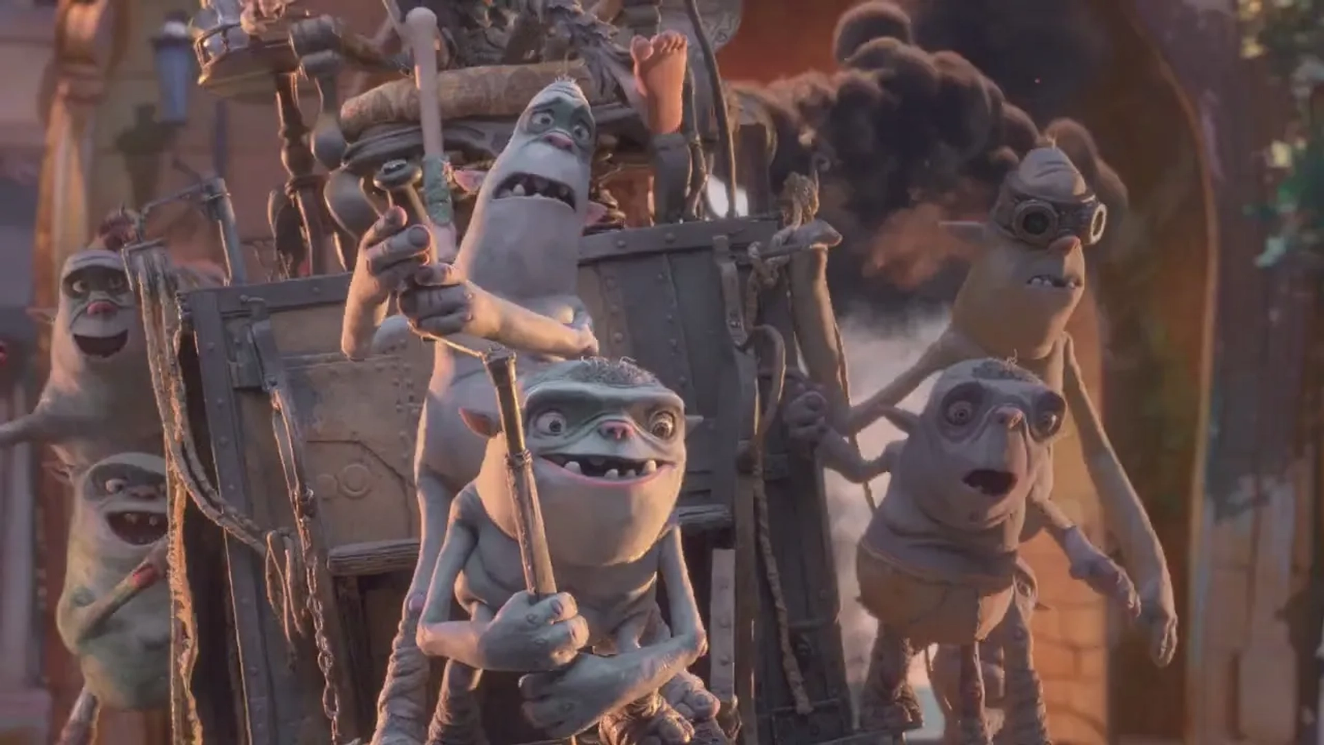 Dee Bradley Baker and Steve Blum in The Boxtrolls (2014)