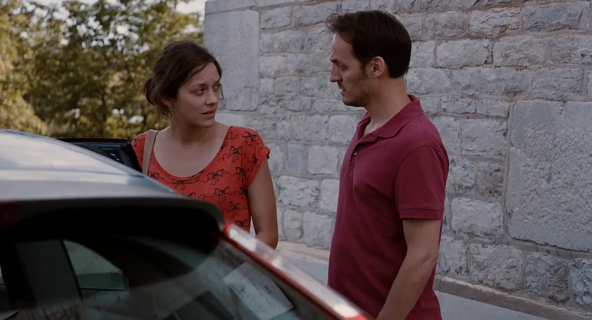 Marion Cotillard and Fabrizio Rongione in Two Days, One Night (2014)