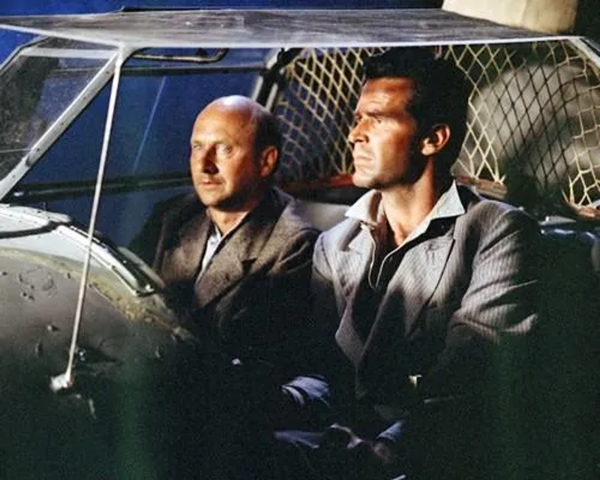 Donald Pleasence and James Garner in The Great Escape (1963)