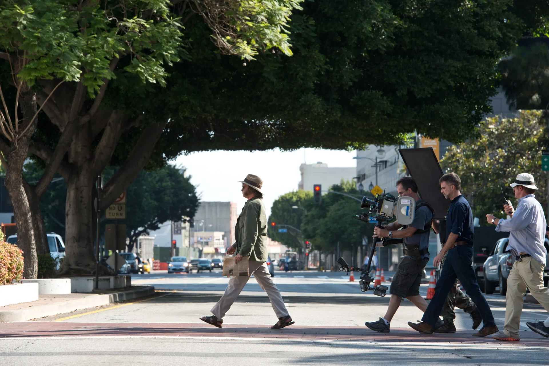 Paul Thomas Anderson and Joaquin Phoenix in Inherent Vice (2014)