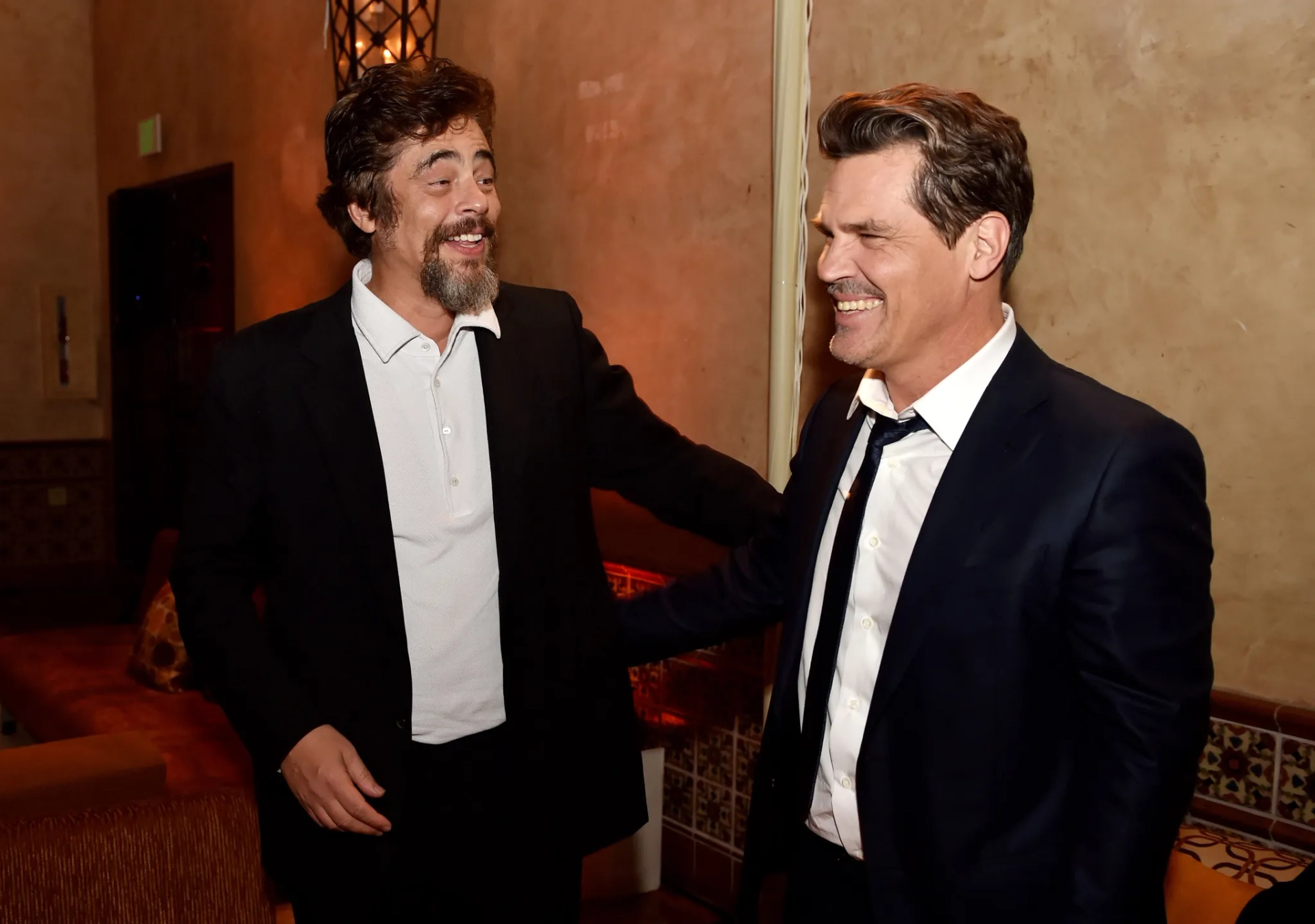 Josh Brolin and Benicio Del Toro at an event for Inherent Vice (2014)