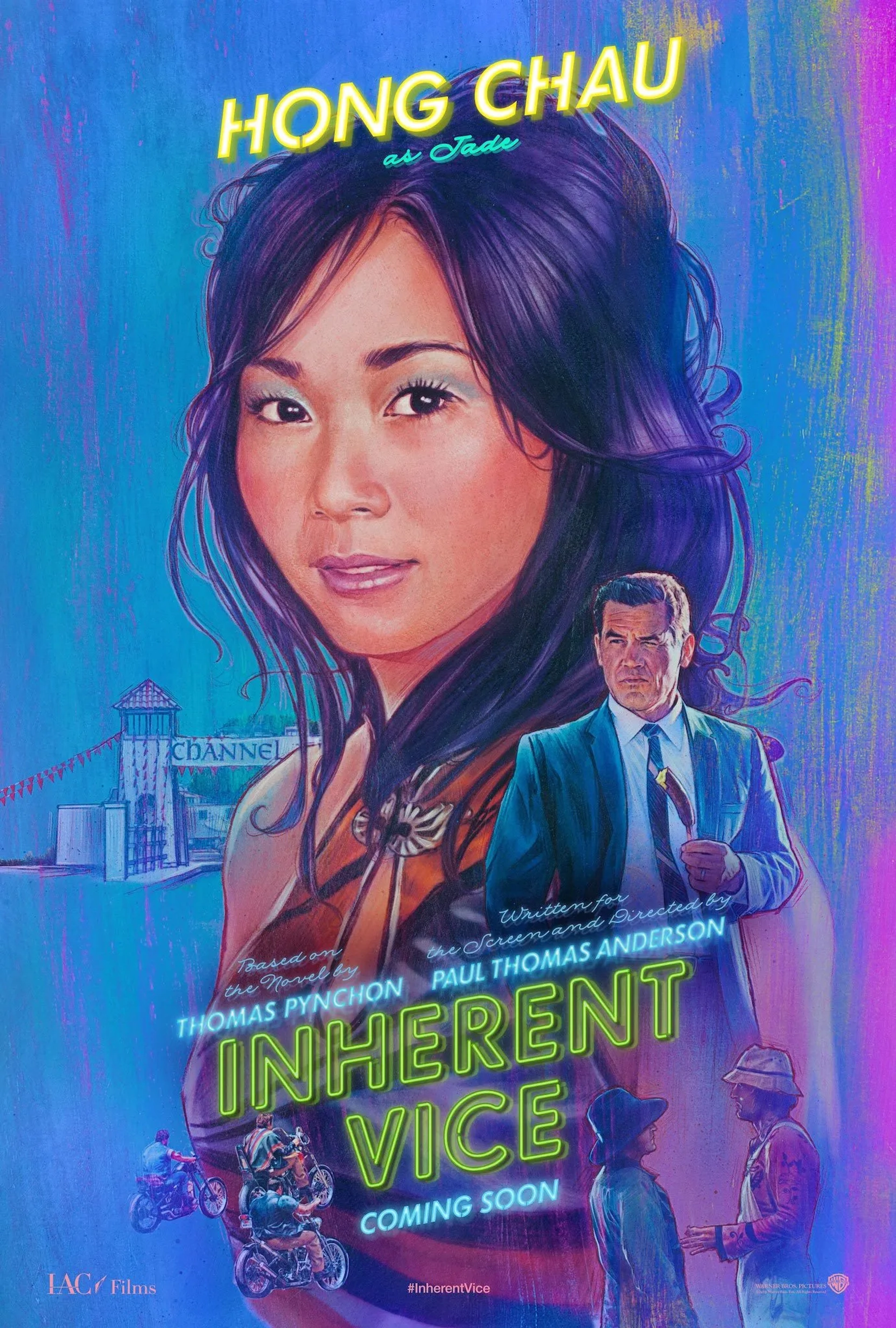 Josh Brolin and Hong Chau in Inherent Vice (2014)