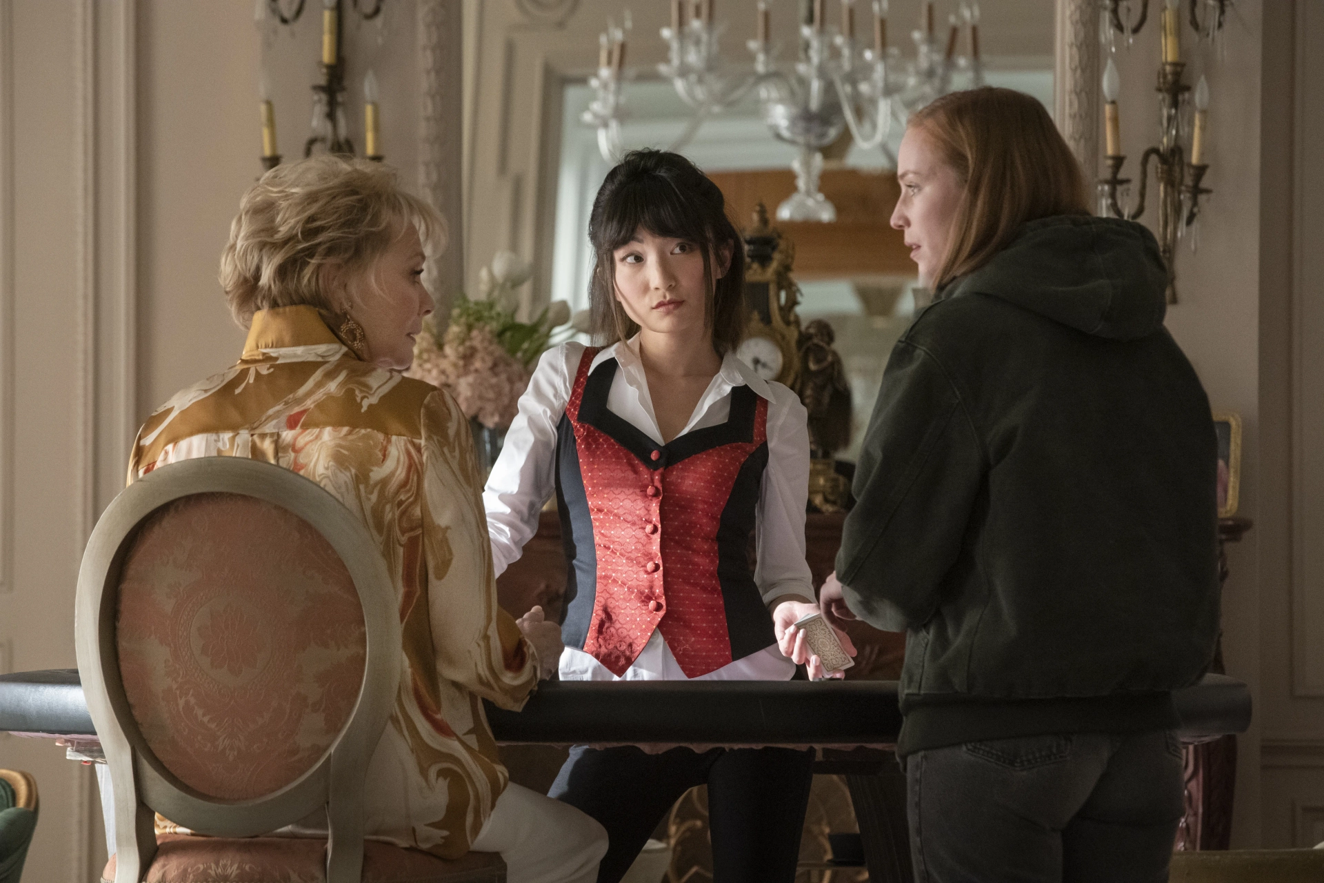 Jean Smart, Hannah Einbinder, and Poppy Liu in Hacks (2021)