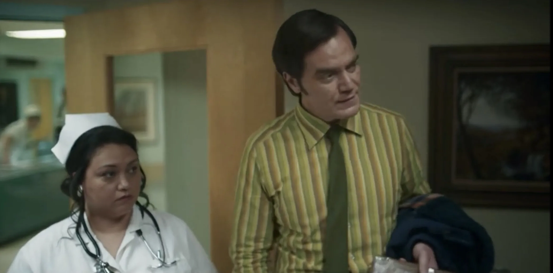 Michael Shannon and Athena McDowell in George & Tammy (2022)