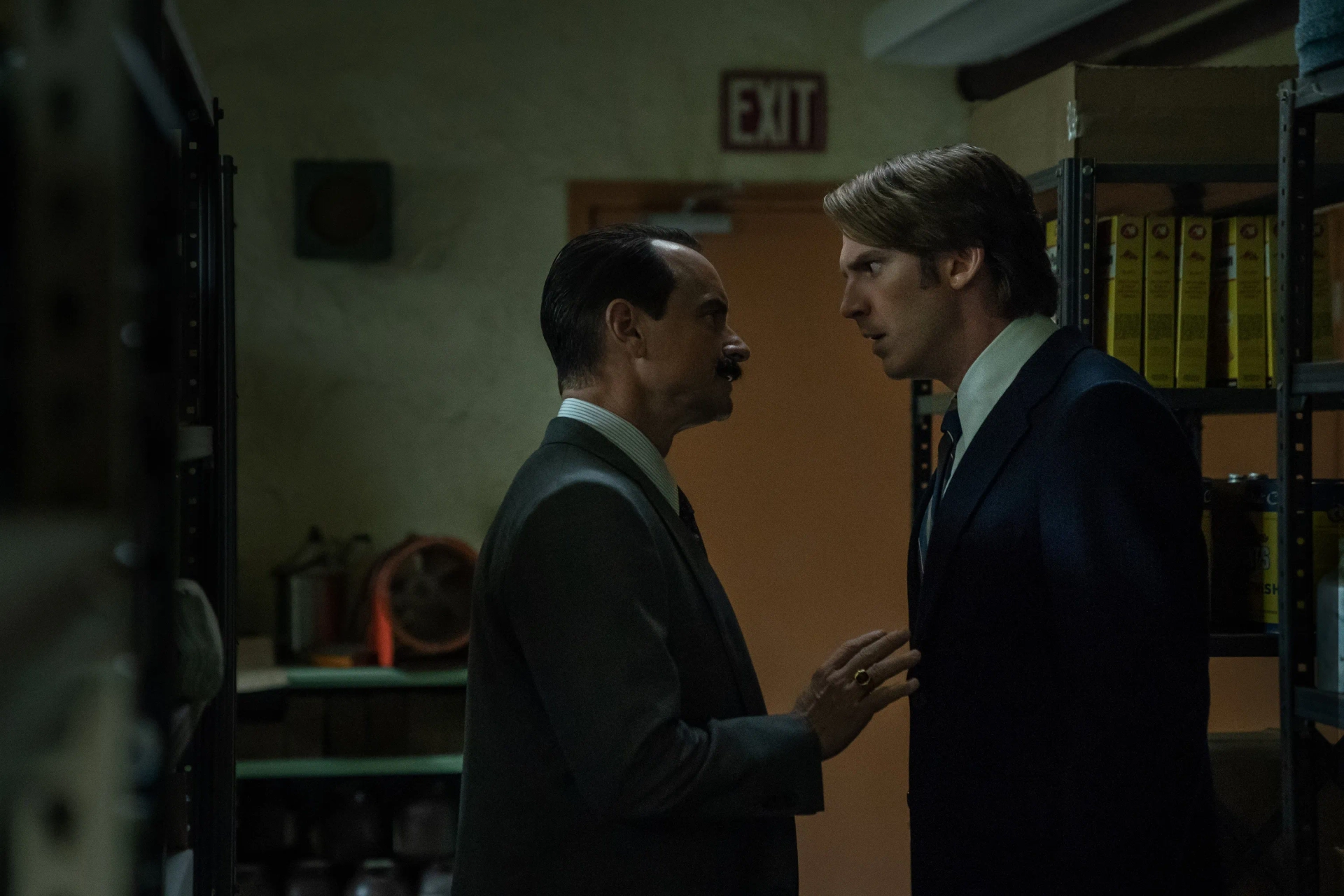 Shea Whigham and Dan Stevens in Gaslit (2022)