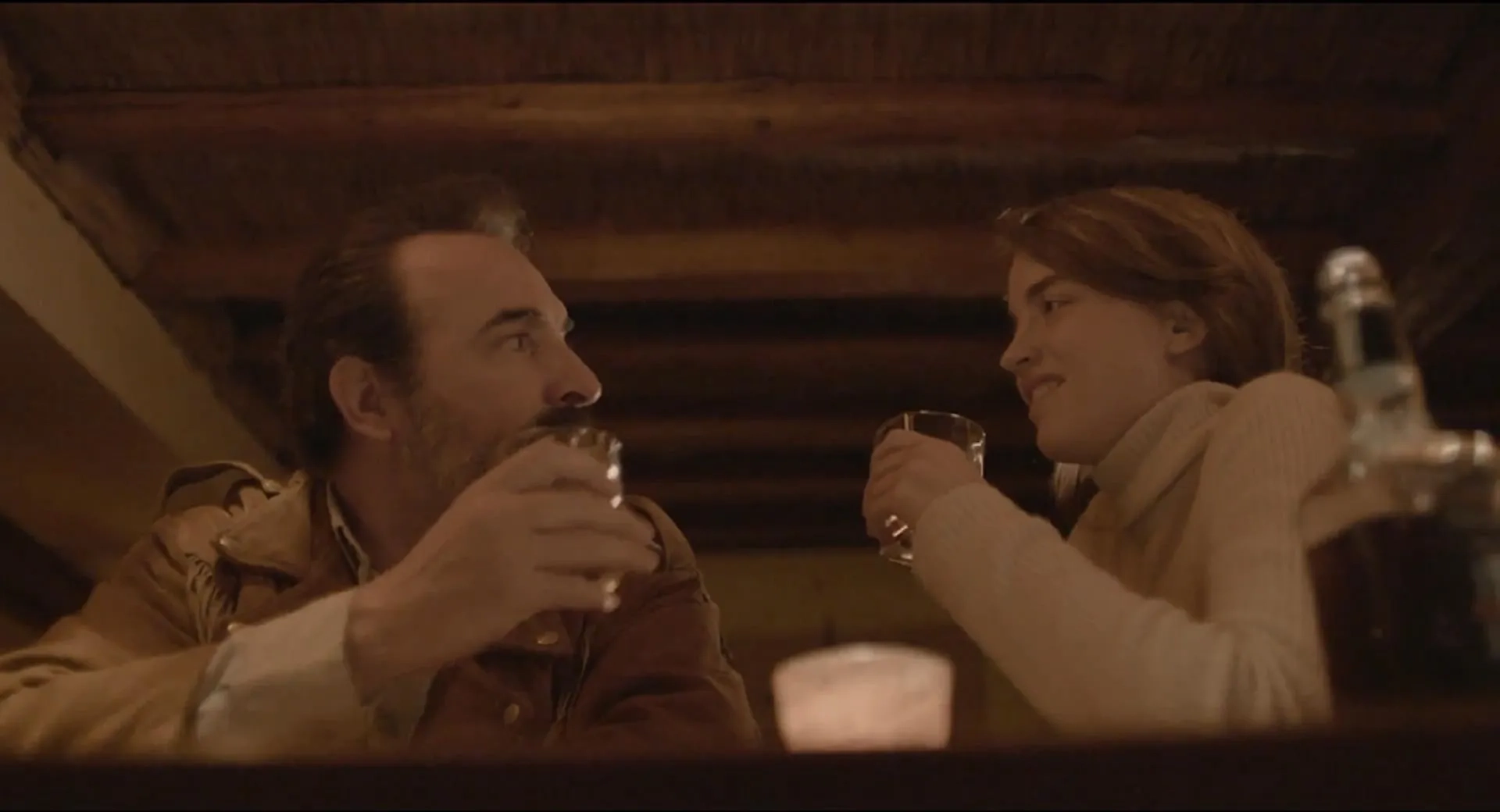 Jean Dujardin and Adèle Haenel in Deerskin (2019)