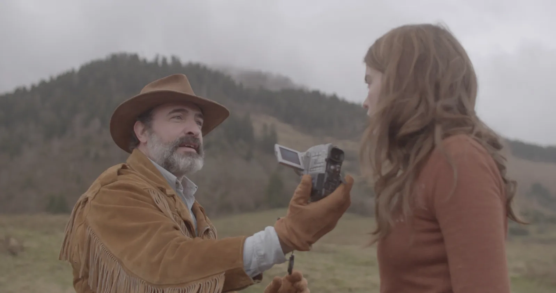 Jean Dujardin and Adèle Haenel in Deerskin (2019)