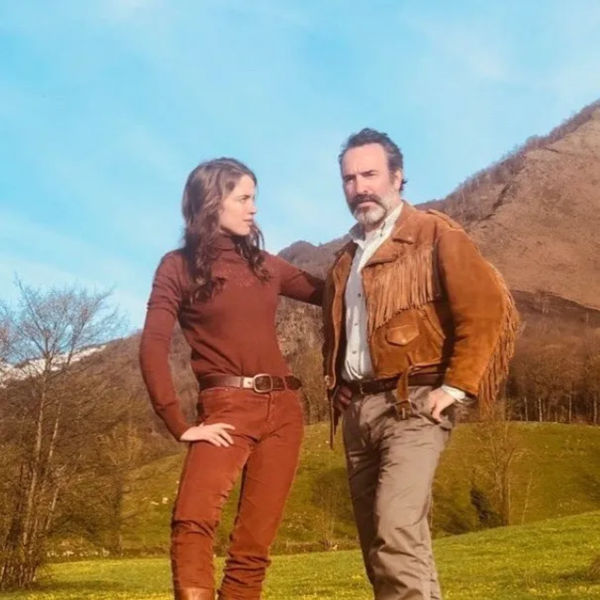 Jean Dujardin and Adèle Haenel in Deerskin (2019)