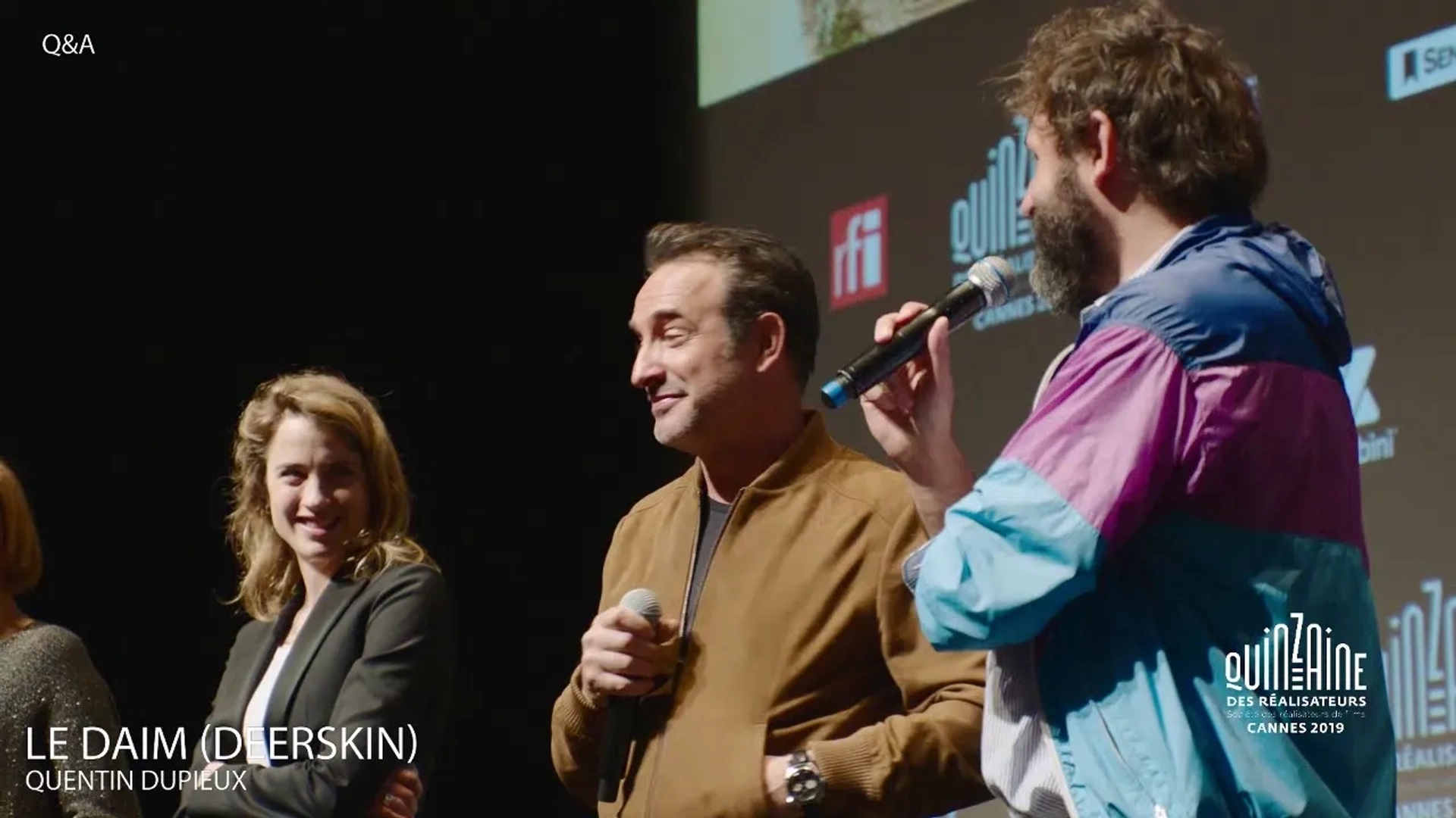 Jean Dujardin and Adèle Haenel at an event for Deerskin (2019)