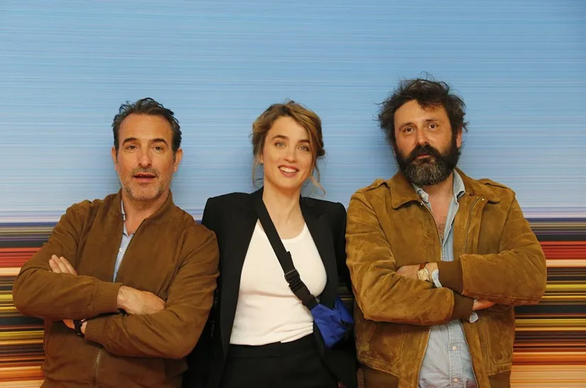 Jean Dujardin, Quentin Dupieux, and Adèle Haenel at an event for Deerskin (2019)