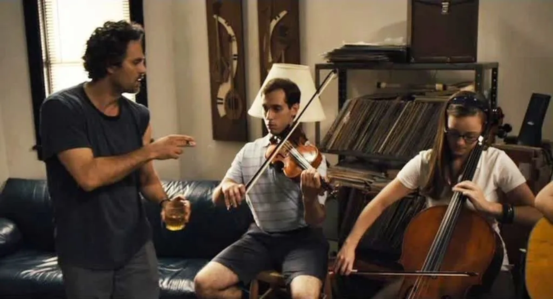 Mark Ruffalo, Shannon Walsh, and Ian Brodsky in Begin Again (2013)