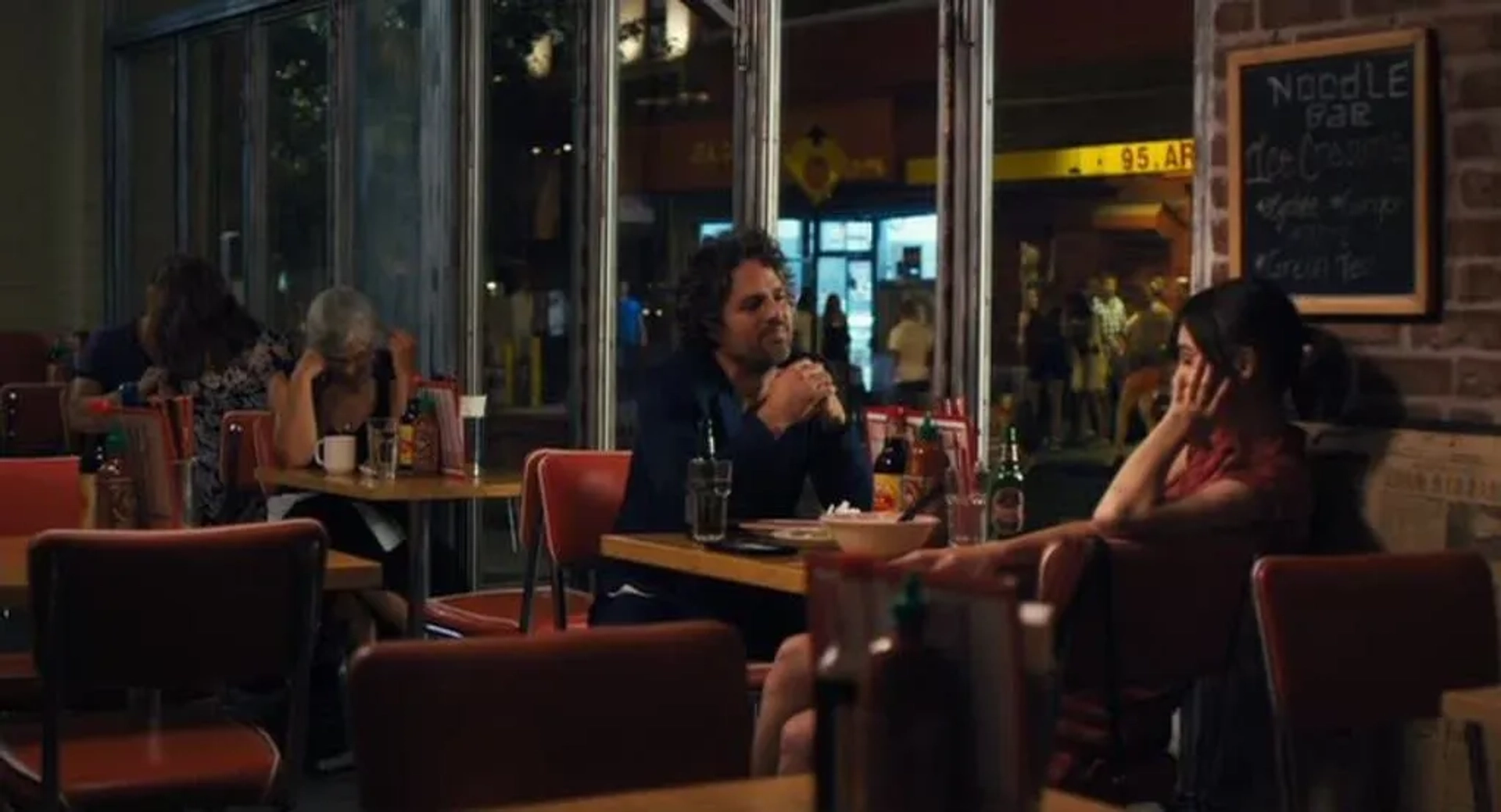 Keira Knightley and Mark Ruffalo in Begin Again (2013)