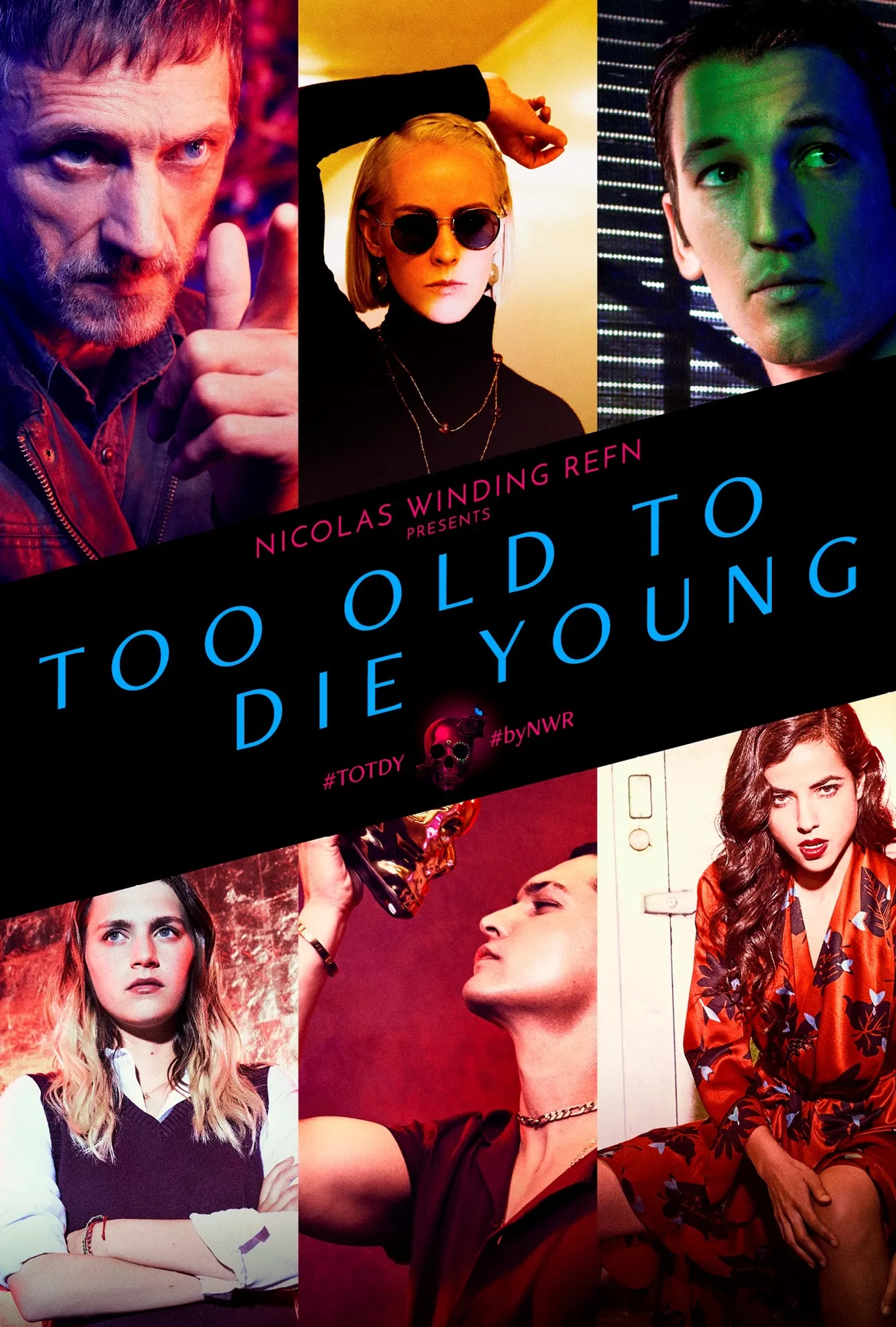 John Hawkes, Jena Malone, Miles Teller, Augusto Aguilera, Cristina Rodlo, and Nell Tiger Free in Too Old to Die Young (2019)