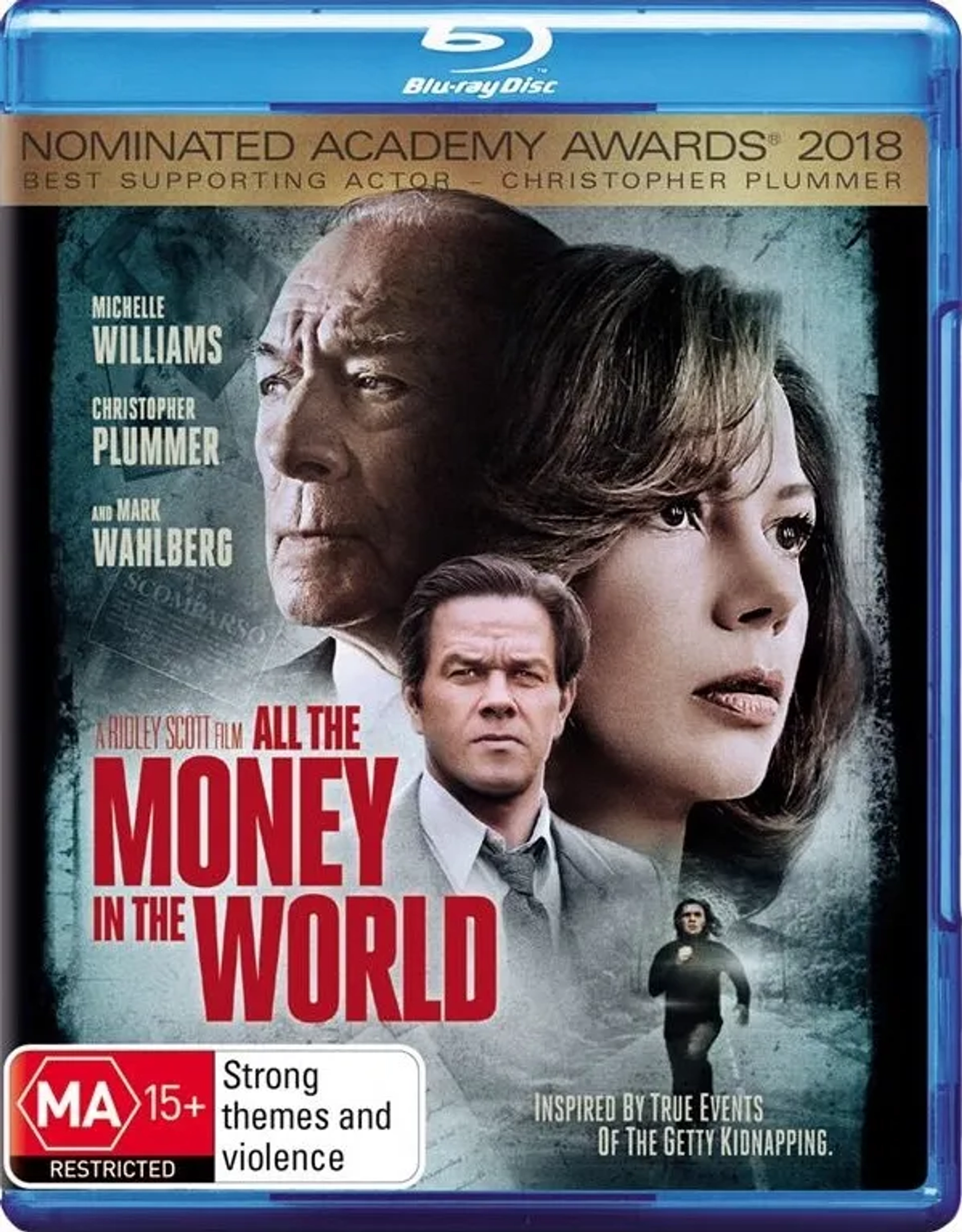 Mark Wahlberg, Christopher Plummer, Michelle Williams, and Charlie Plummer in All the Money in the World (2017)