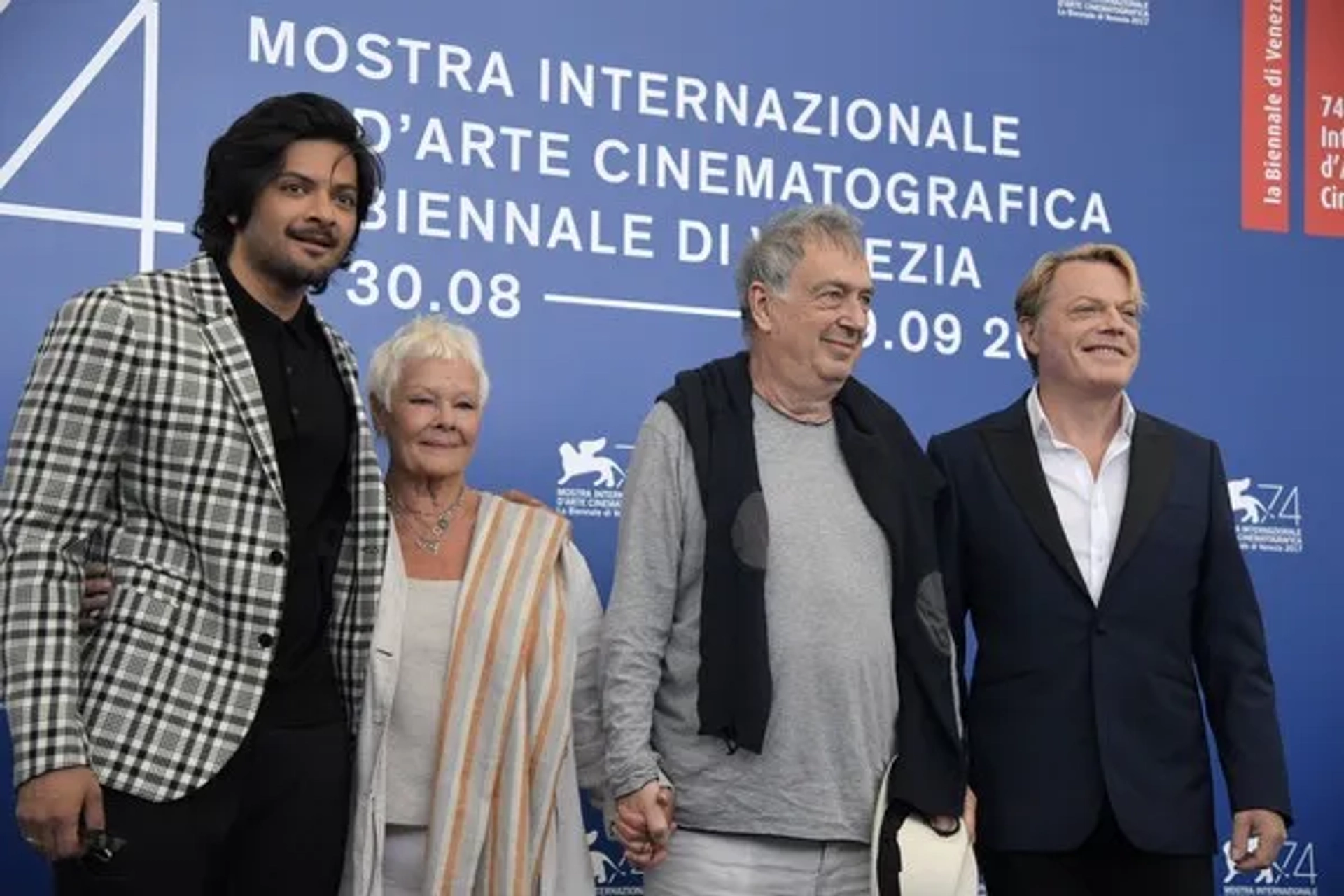 Ali Fazal, Judi Dench & Stephen Frears at 72nd Biennale