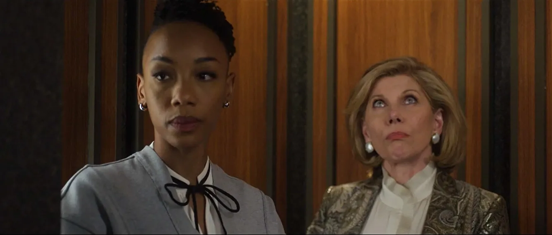 Christine Baranski and Charmaine Bingwa in The Good Fight: The Beginning of the End (2022)