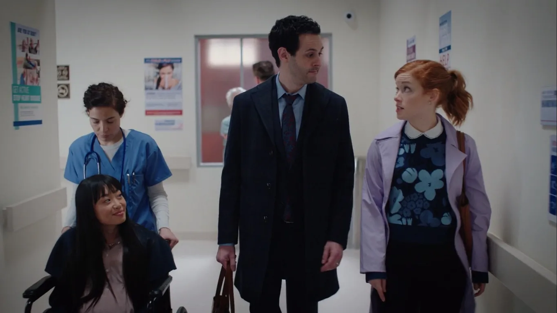 Andrew Leeds, Jane Levy, and Alice Lee in Zoey's Extraordinary Playlist (2020)