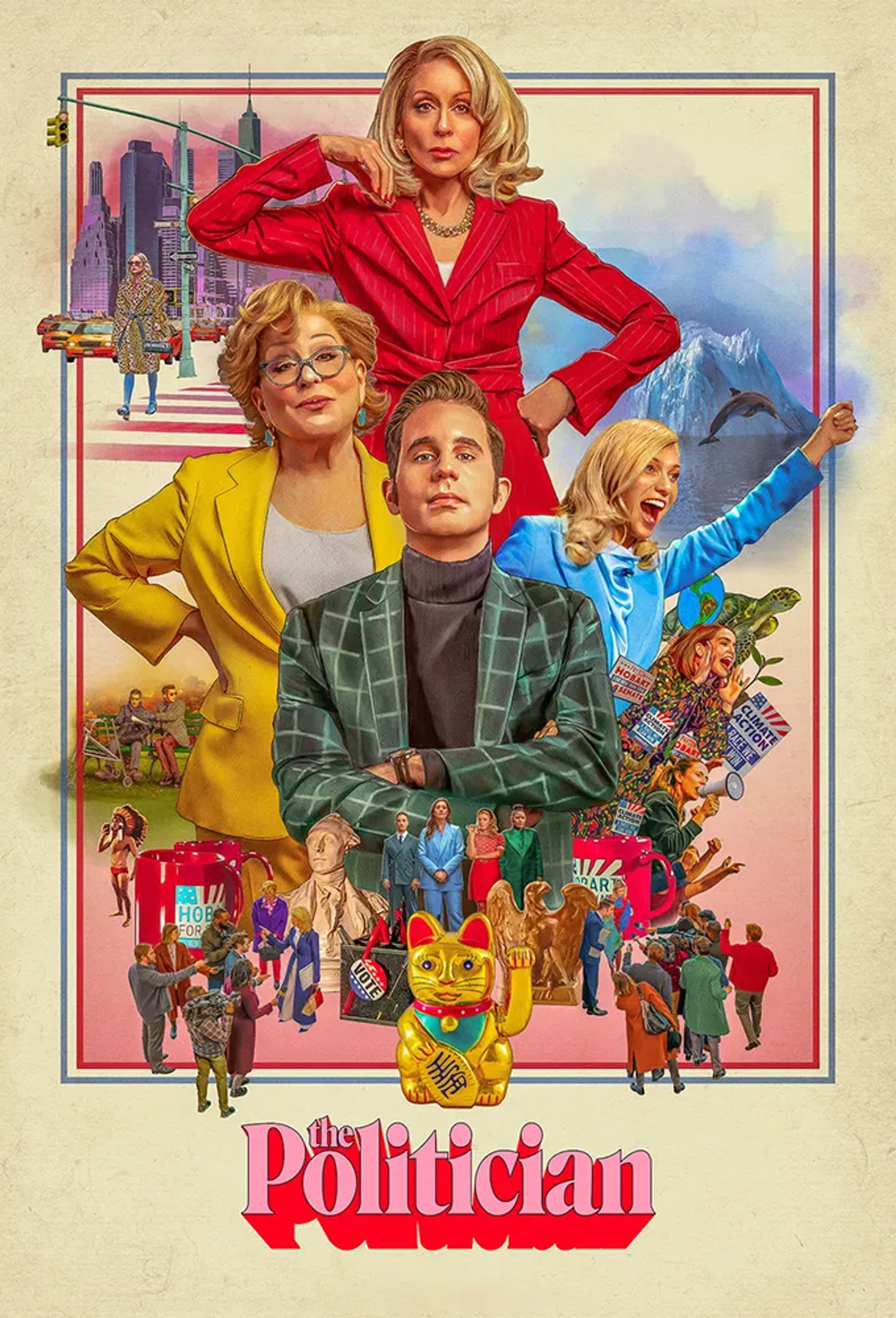 Bette Midler, Gwyneth Paltrow, Judith Light, and Ben Platt in The Politician (2019)