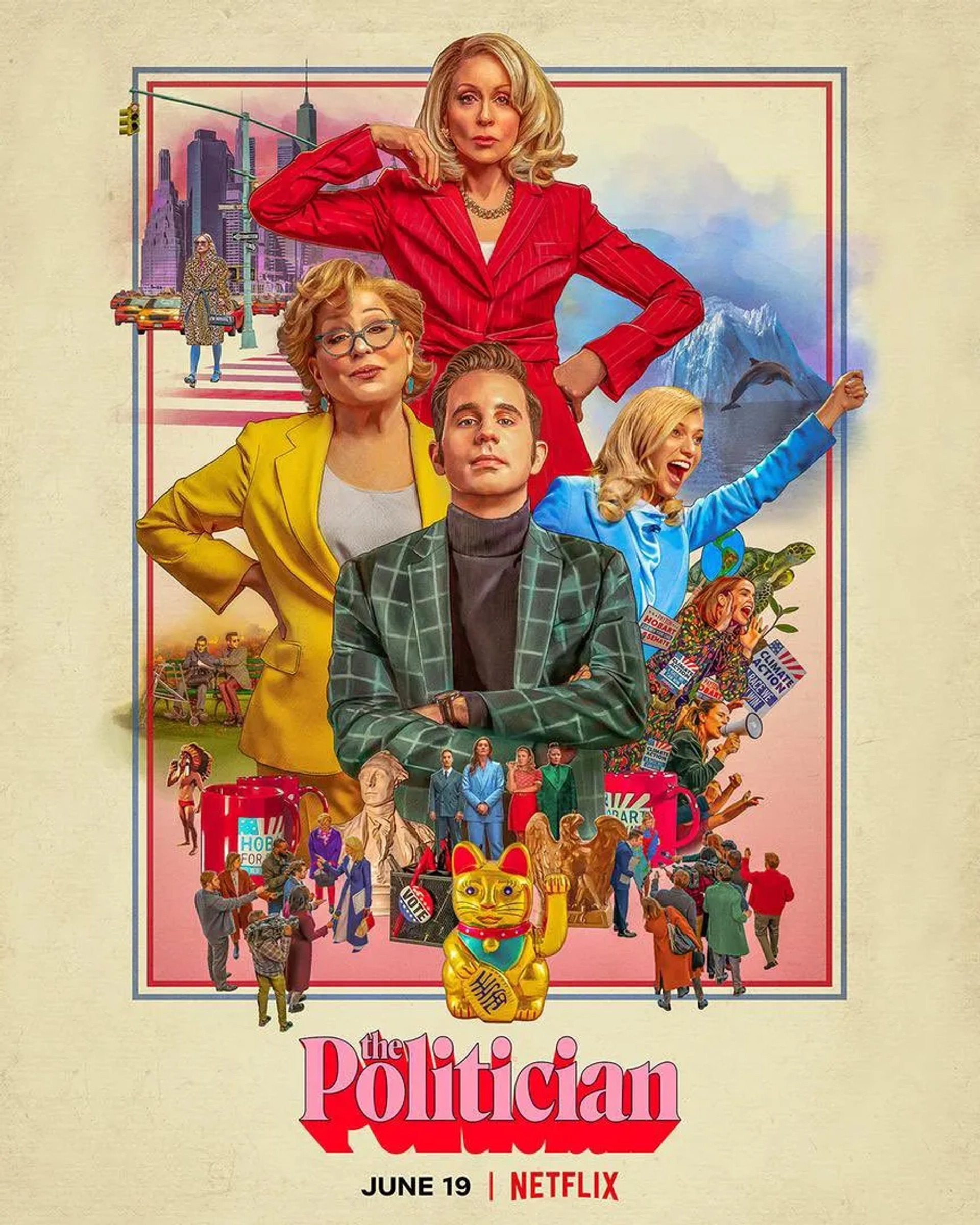 Bette Midler, Judith Light, and Ben Platt in The Politician (2019)