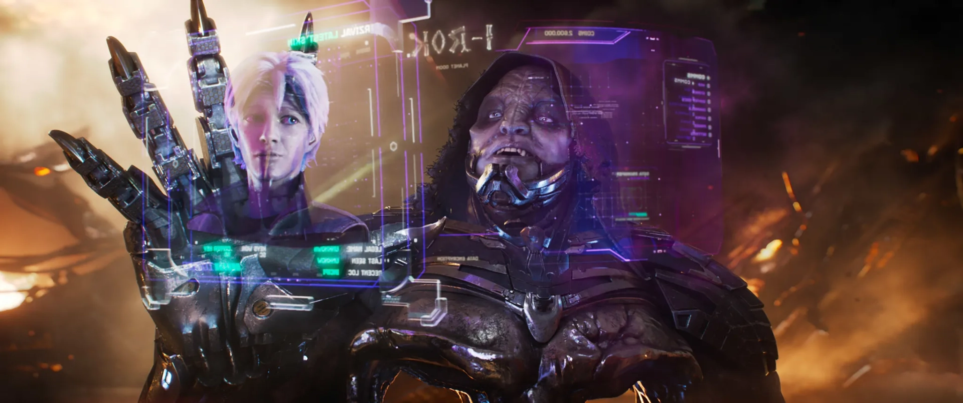 T.J. Miller and Tye Sheridan in Ready Player One (2018)