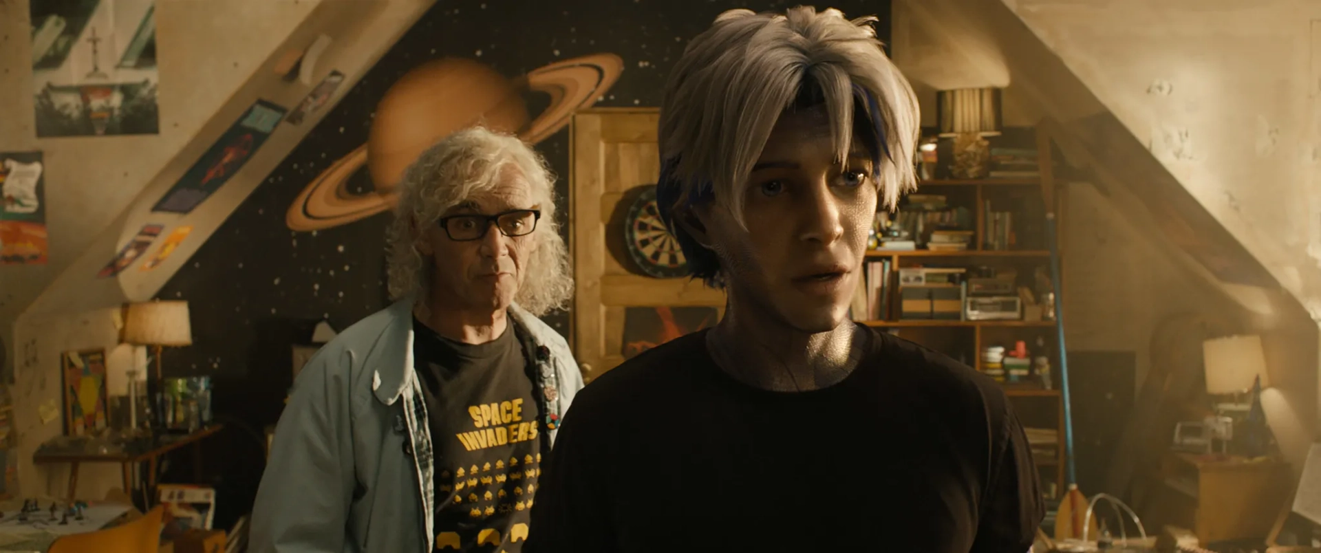 Mark Rylance and Tye Sheridan in Ready Player One (2018)