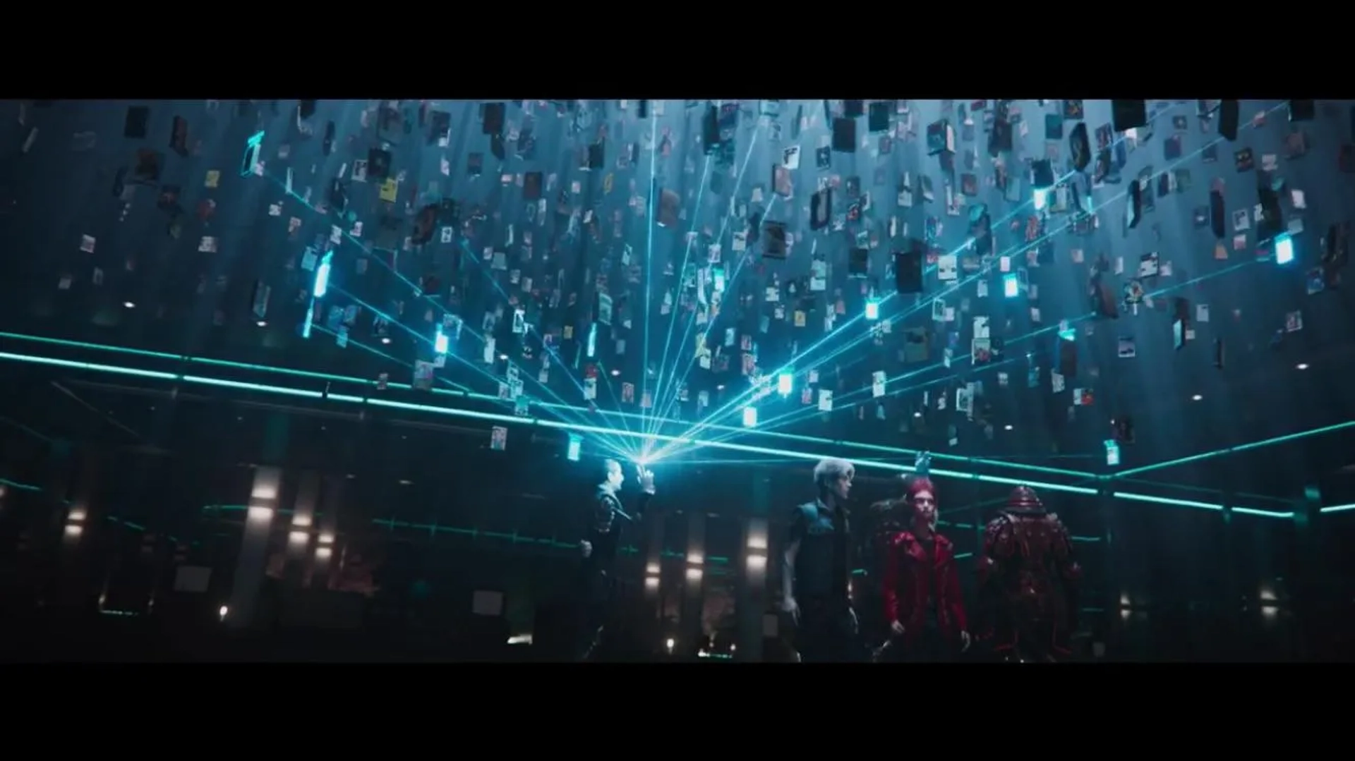 Simon Pegg, Win Morisaki, Tye Sheridan, and Olivia Cooke in Ready Player One (2018)