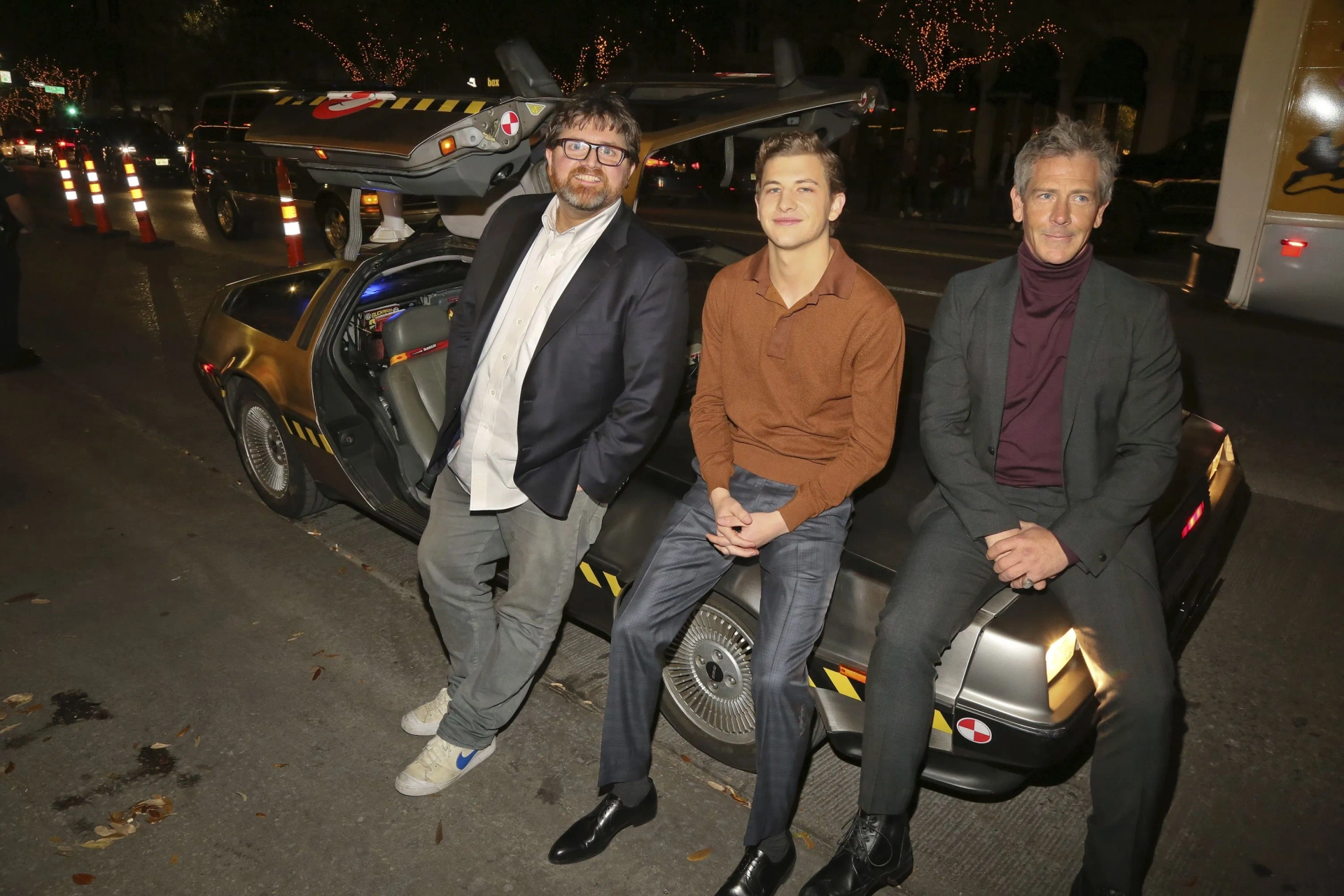 Ben Mendelsohn, Ernest Cline, and Tye Sheridan in Ready Player One (2018)