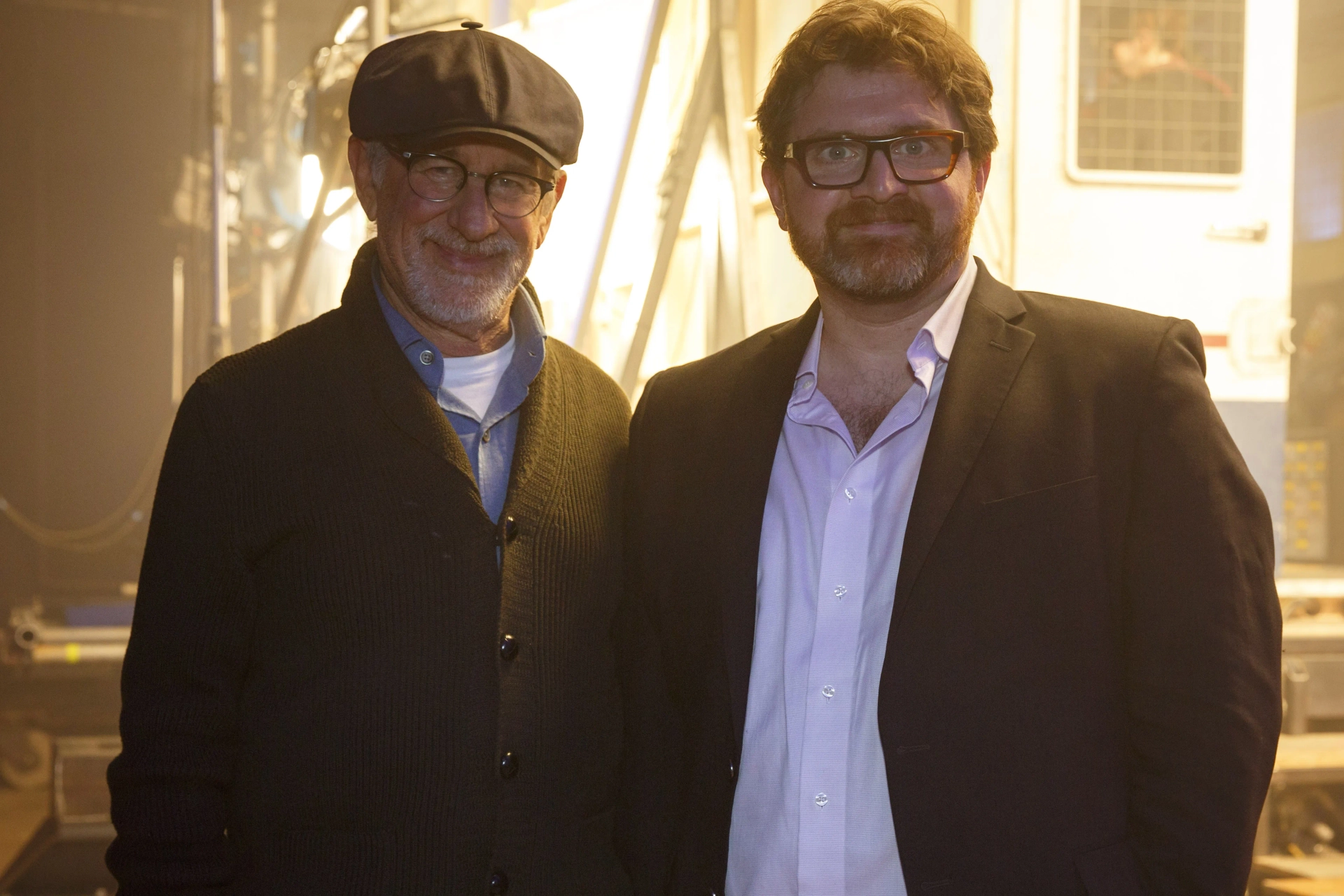 Steven Spielberg and Ernest Cline in Ready Player One (2018)