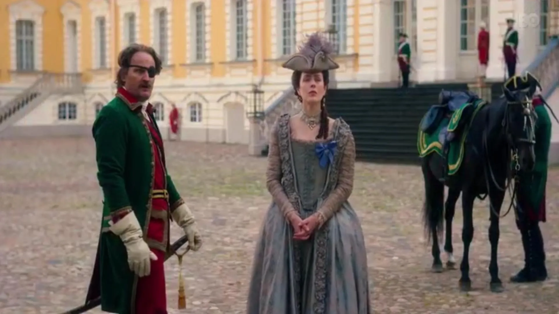 Jason Clarke and Gina McKee in Catherine the Great (2019)