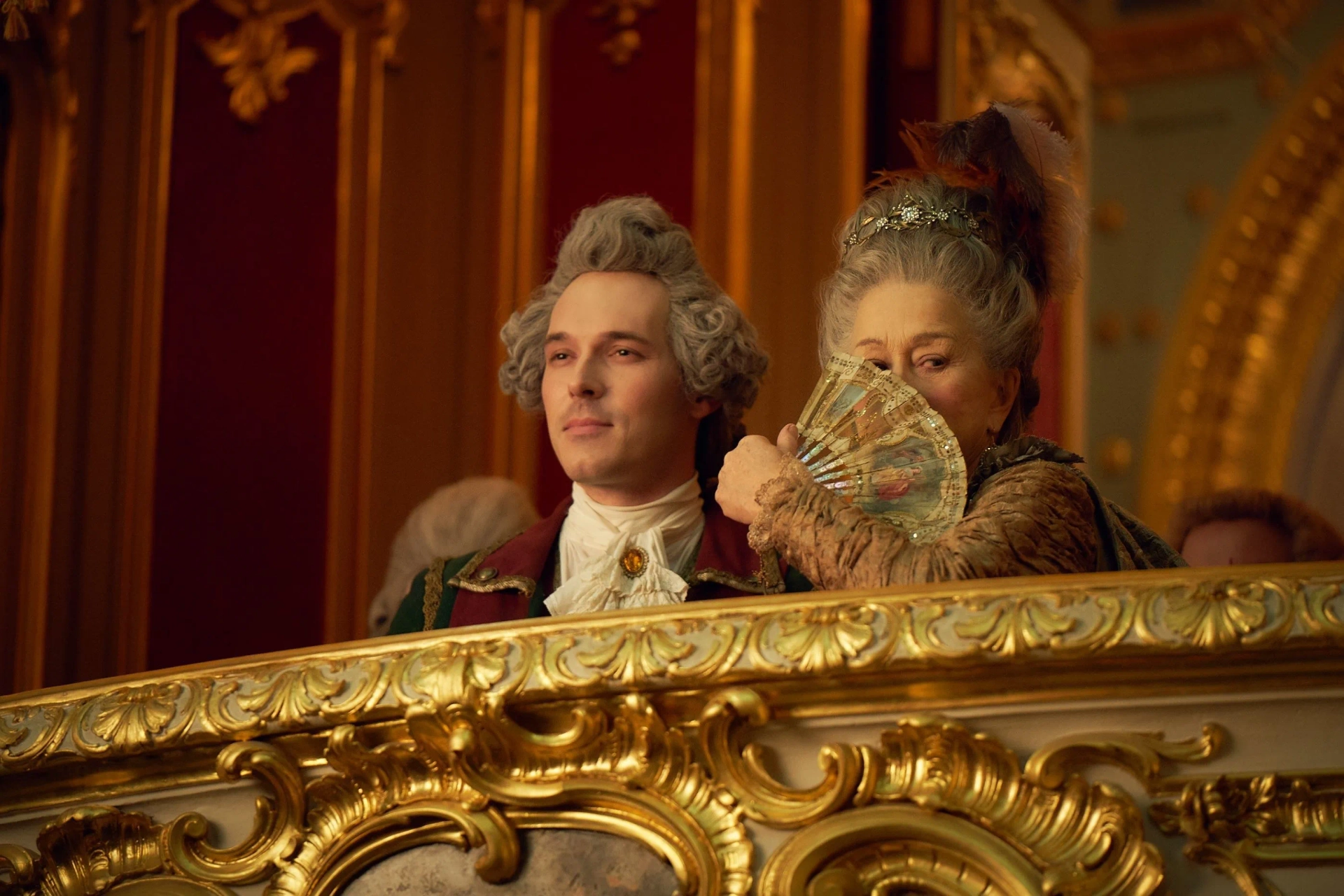 Helen Mirren and Sam Palladio in Catherine the Great (2019)