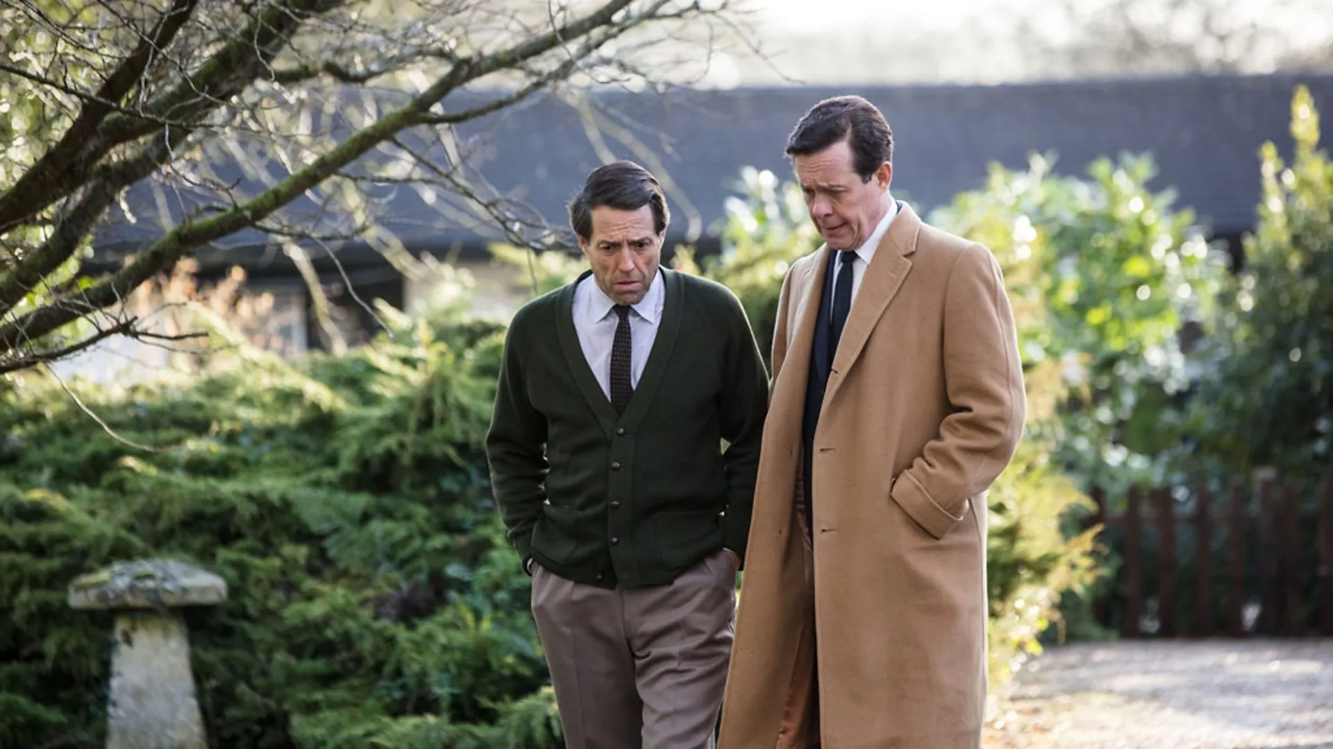 Hugh Grant and Alex Jennings in A Very English Scandal (2018)