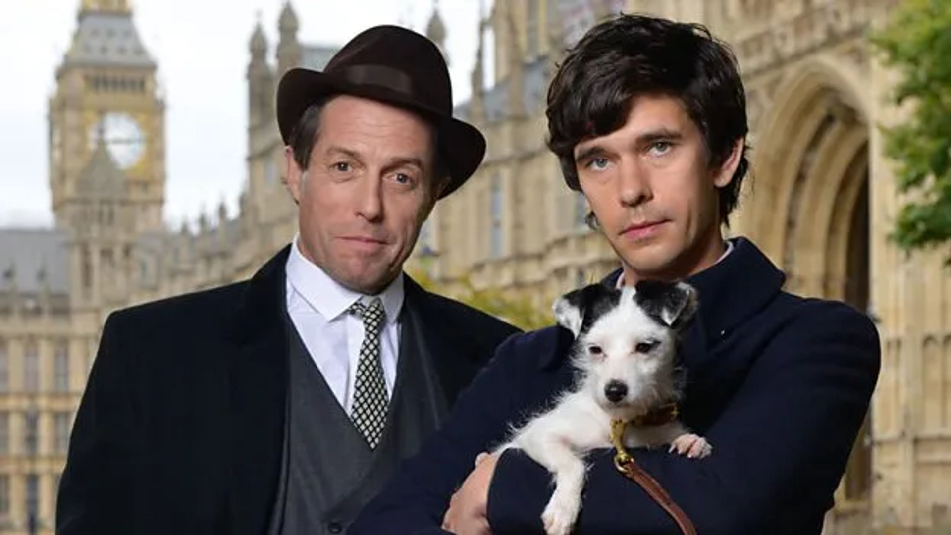 Hugh Grant and Ben Whishaw in A Very English Scandal (2018)