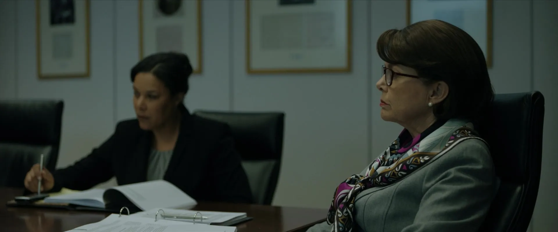 Annette Bening and Linda Powell in The Report (2019)