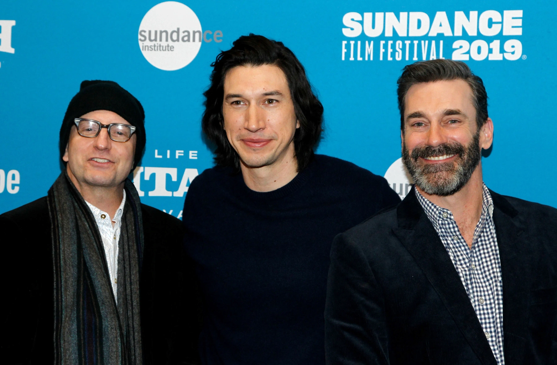 Steven Soderbergh, Jon Hamm, and Adam Driver at an event for The Report (2019)