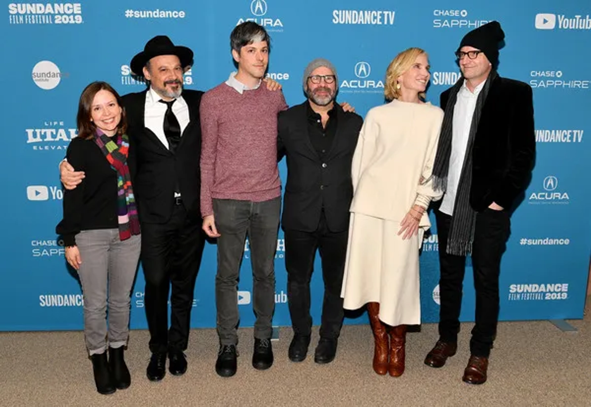 Natalie Farrey, Jennifer Fox, Scott Z. Burns, Eddy Moretti, and Danny Gabai at an event for The Report (2019)