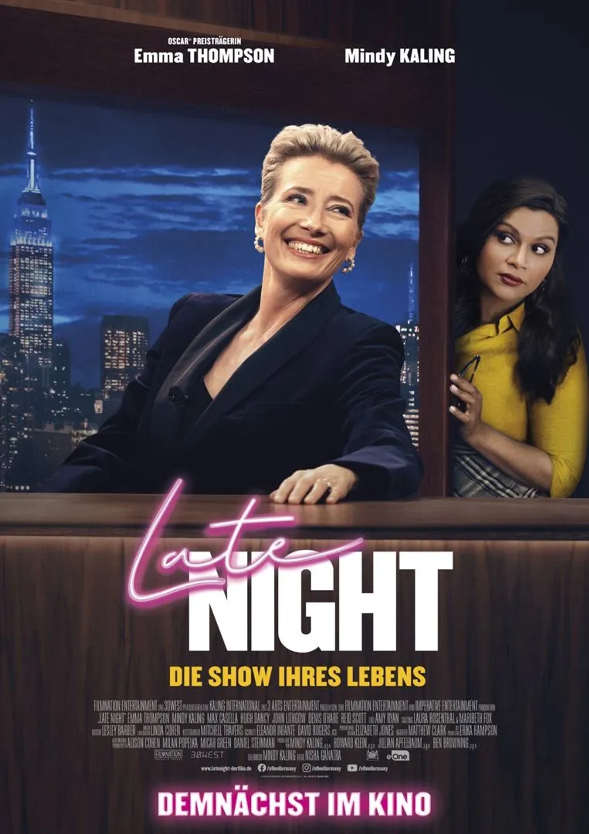 Emma Thompson and Mindy Kaling in Late Night (2019)