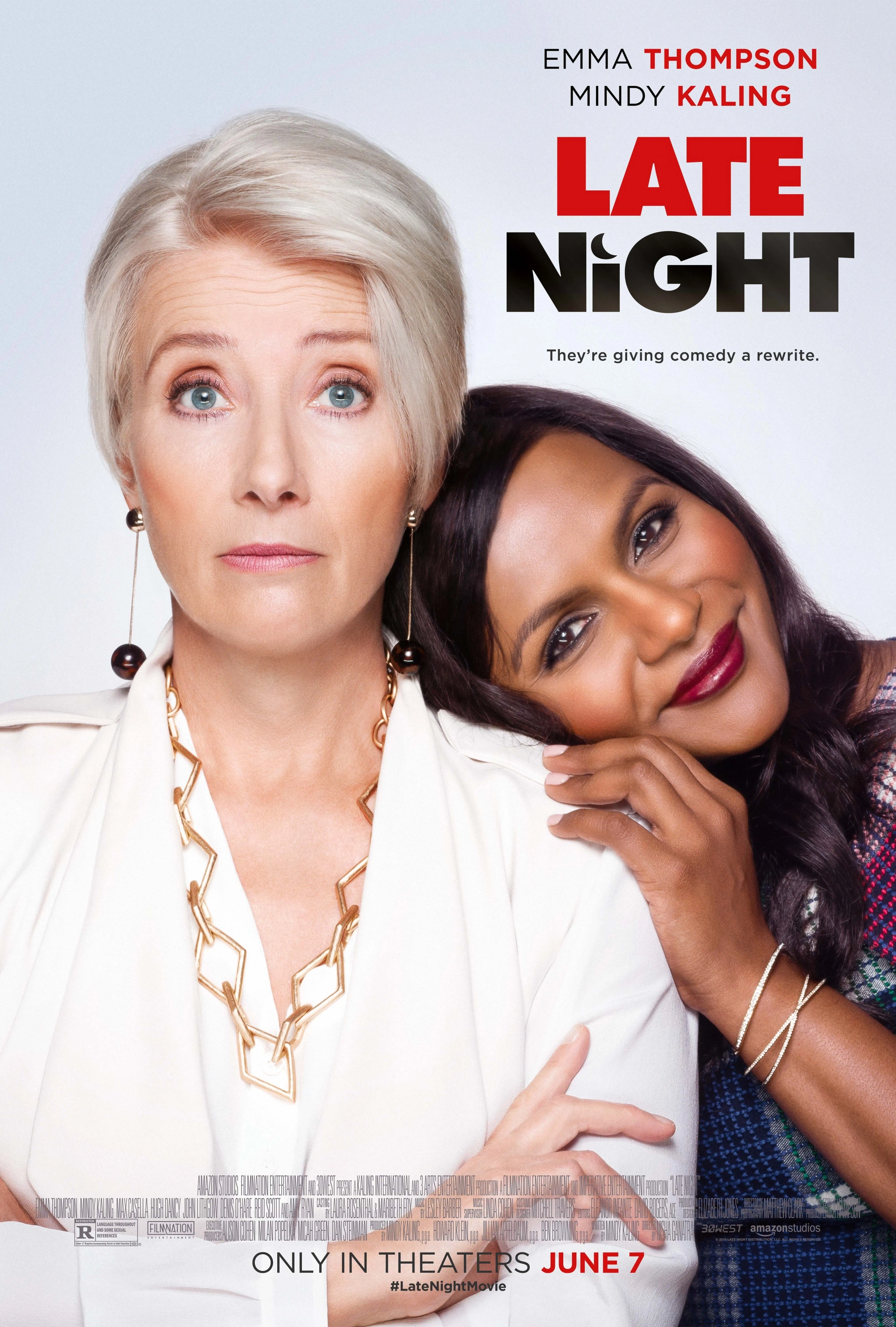 Emma Thompson and Mindy Kaling in Late Night (2019)