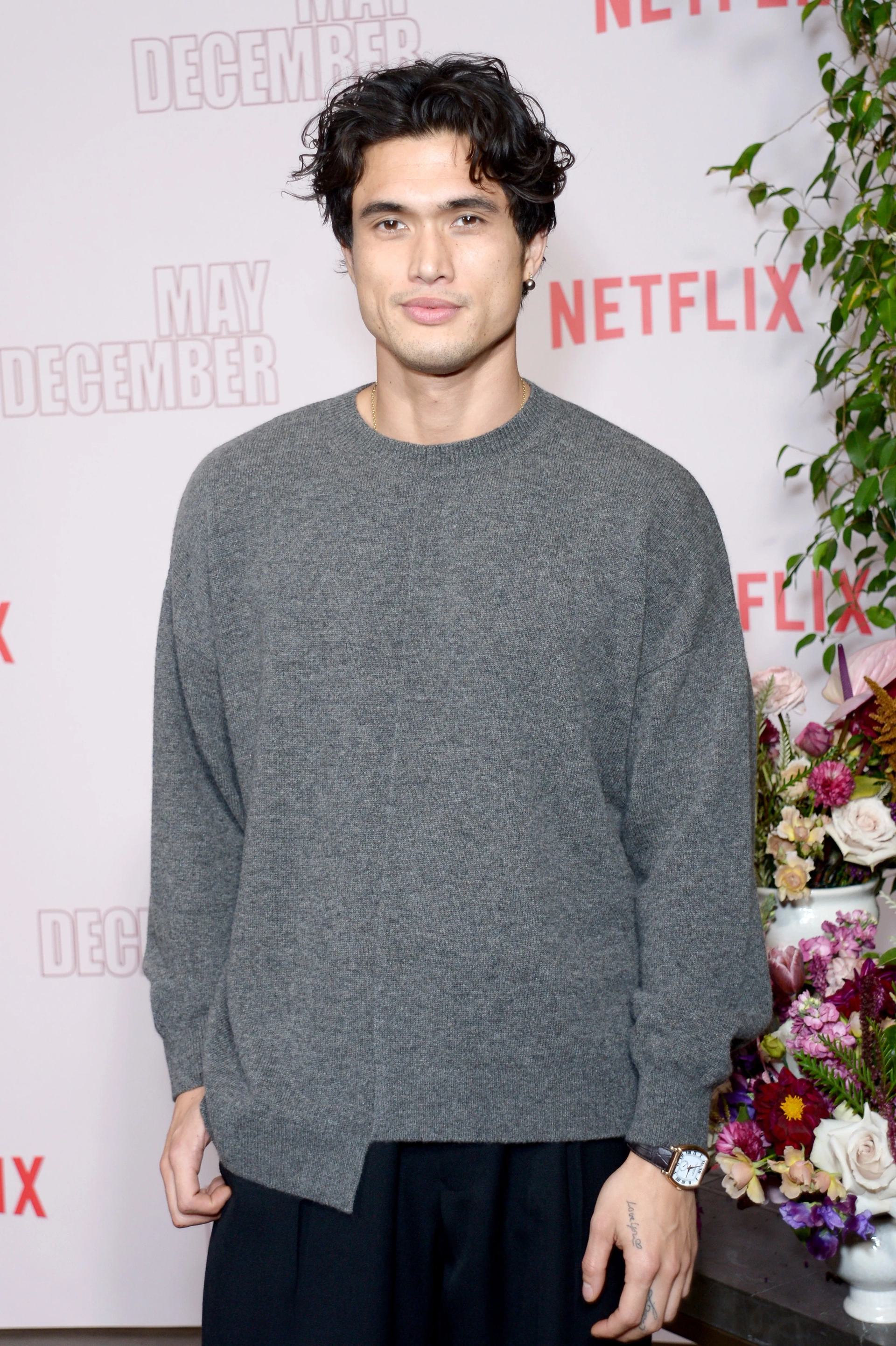 Charles Melton at an event for May December (2023)