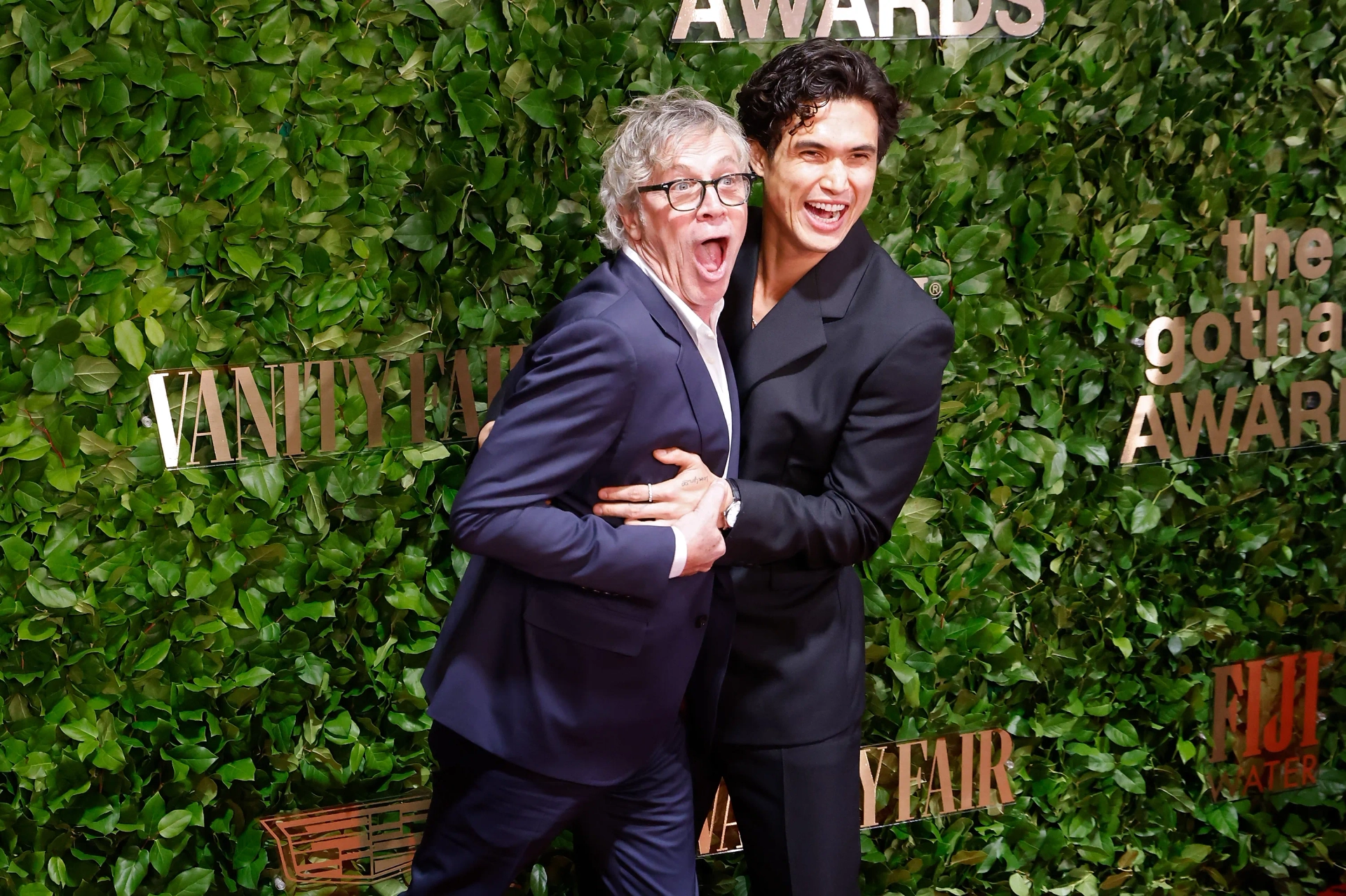 Todd Haynes and Charles Melton at an event for May December (2023)