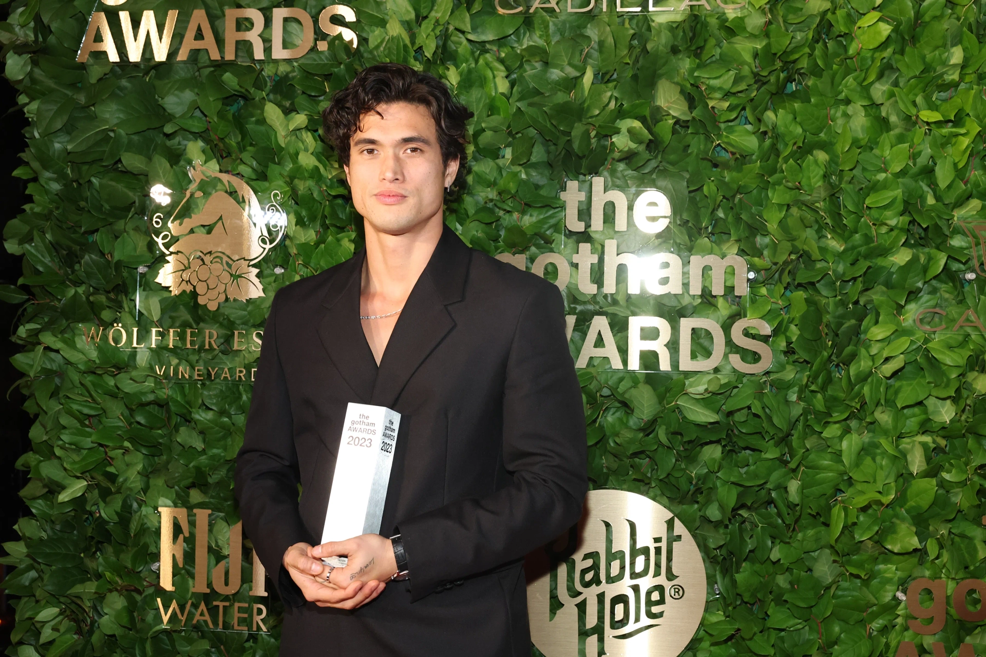 Charles Melton at an event for May December (2023)