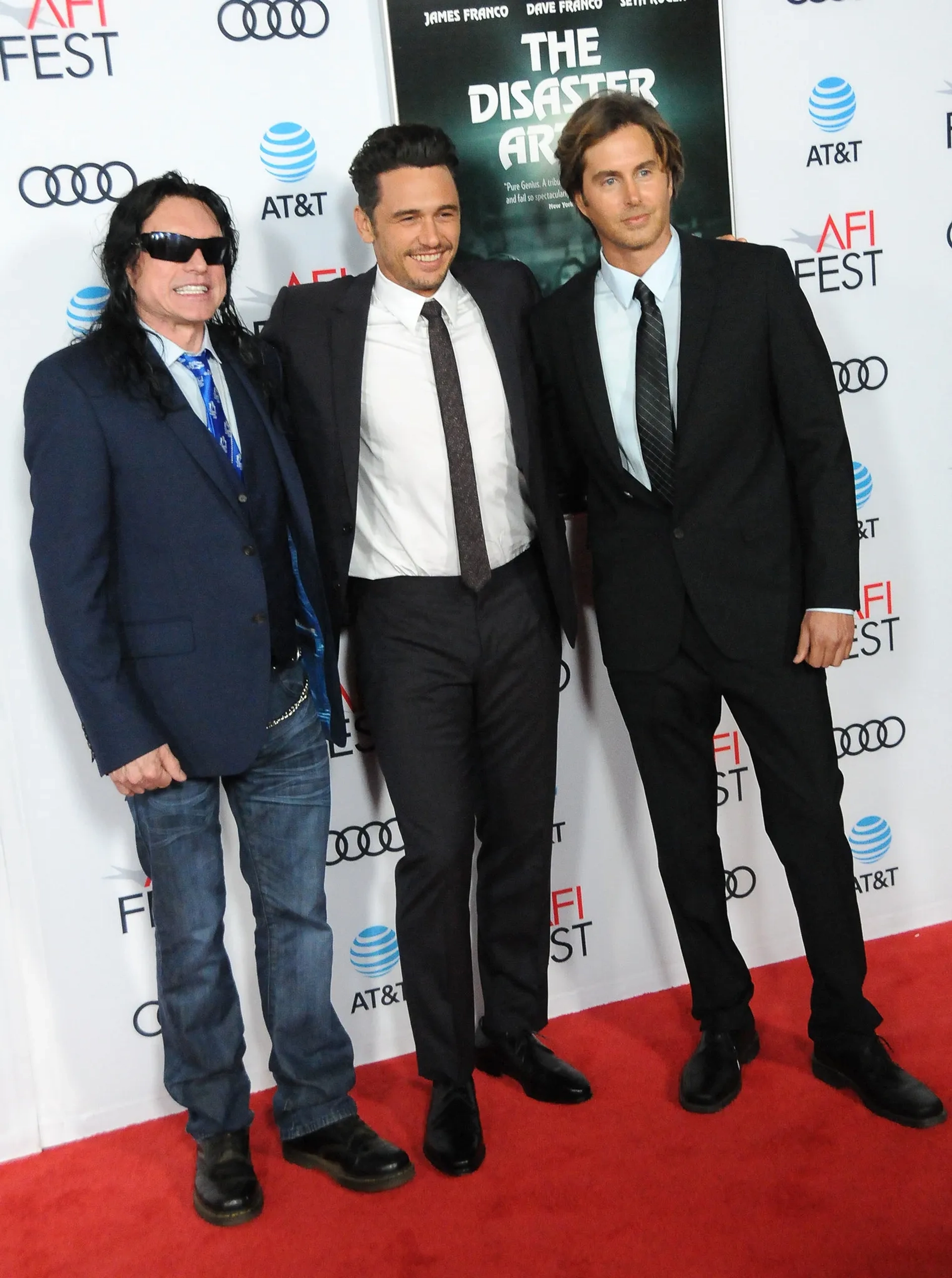 James Franco, Greg Sestero, and Tommy Wiseau at an event for The Disaster Artist (2017)