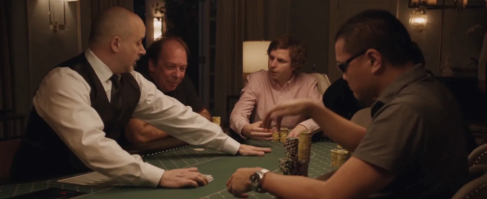 Bill Camp, Michael Cera, and Matthew Deslippe in Molly's Game (2017)