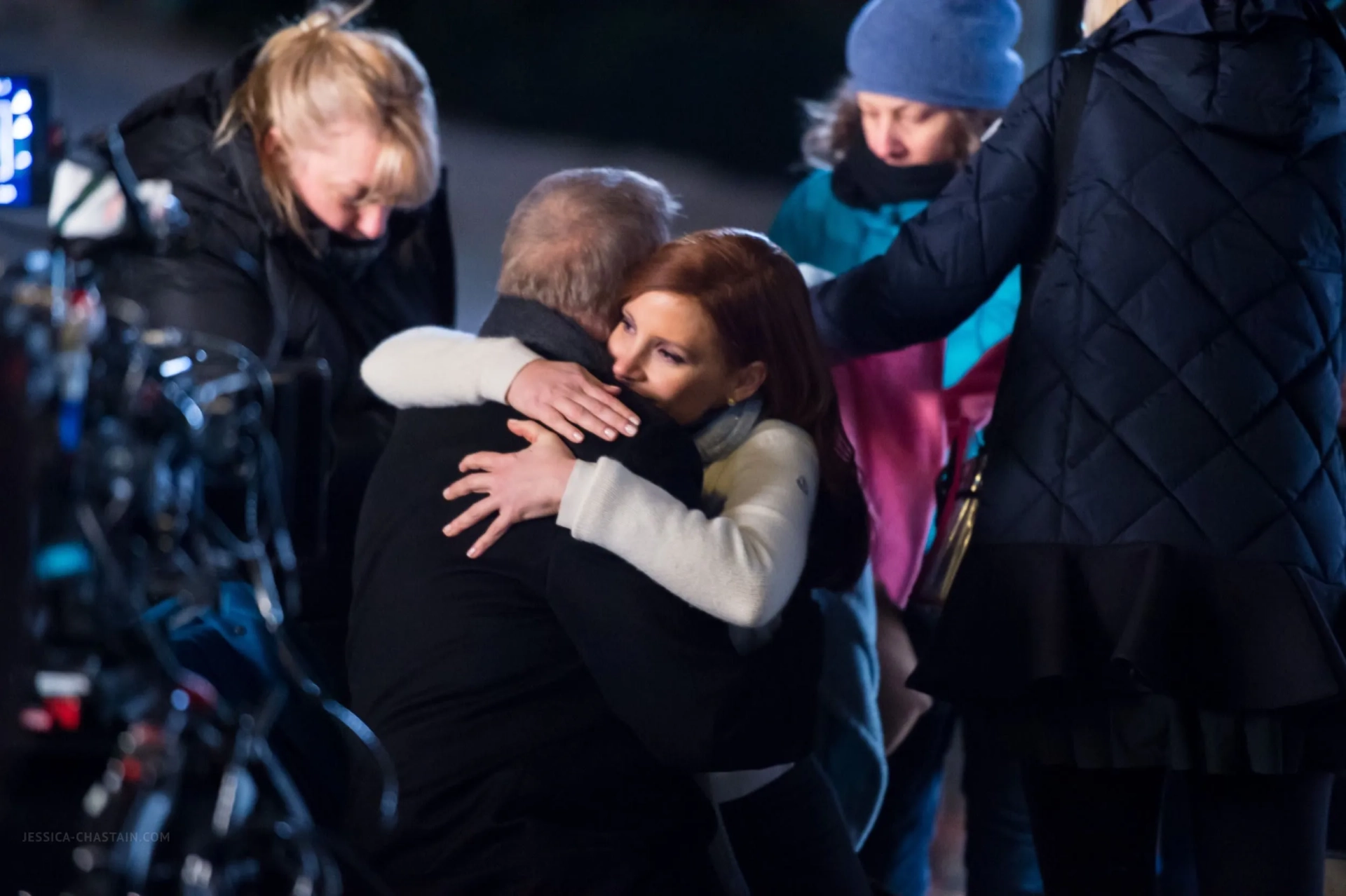 Kevin Costner and Jessica Chastain in Molly's Game (2017)