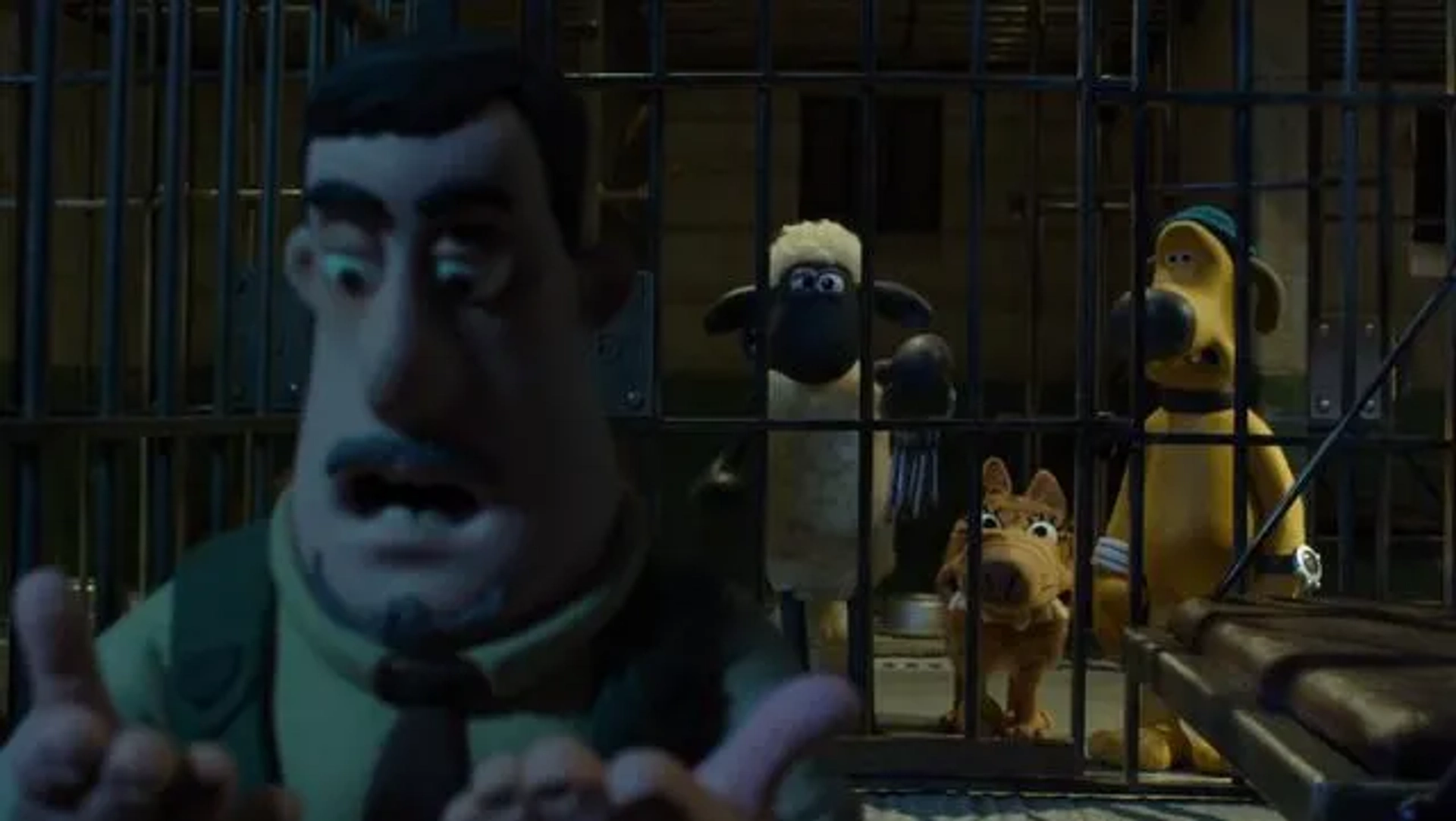 Omid Djalili, Tim Hands, John Sparkes, and Justin Fletcher in Shaun the Sheep Movie (2015)